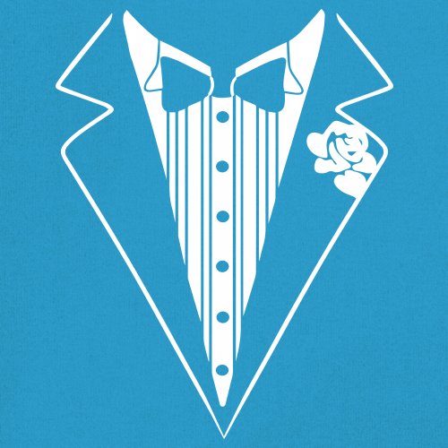 Tuxedo Funny Cotton T-Shirt Tux Wedding Party - Picture 31 of 49