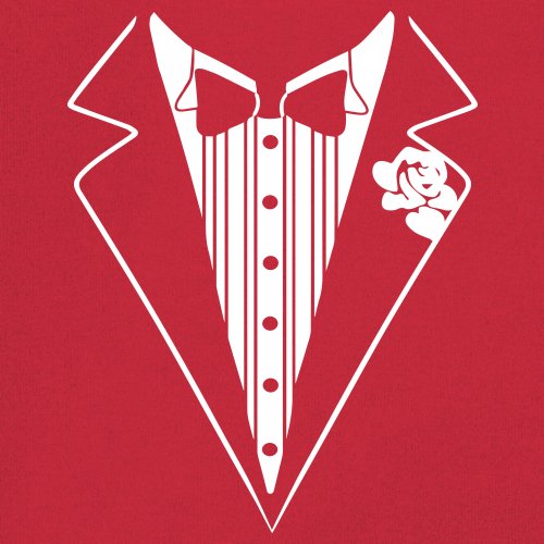 Tuxedo Funny Cotton T-Shirt Tux Wedding Party - Picture 17 of 49