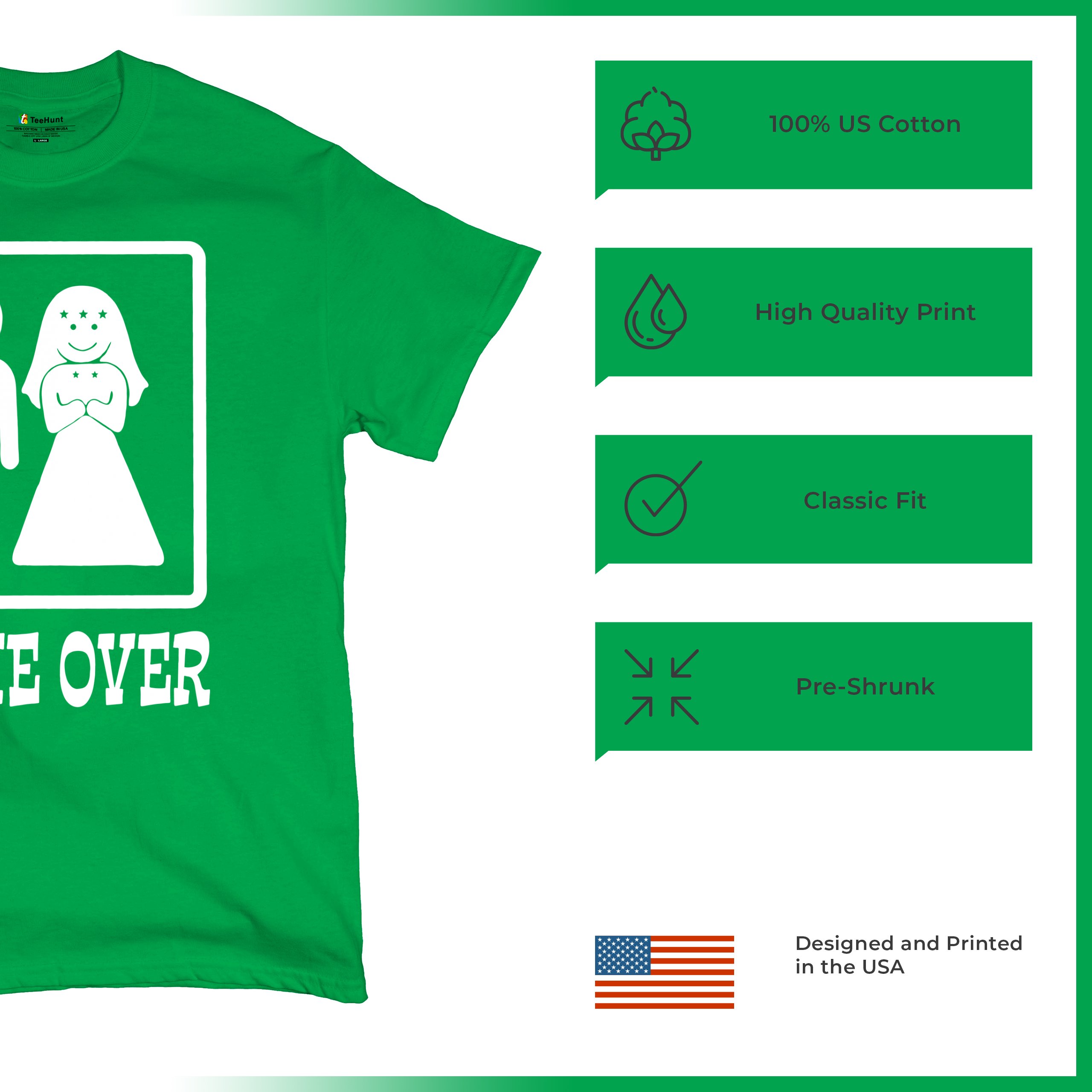 Game Over Funny T-Shirt Groom And Bride Wedding Tee Shirt - Picture 62 of 91
