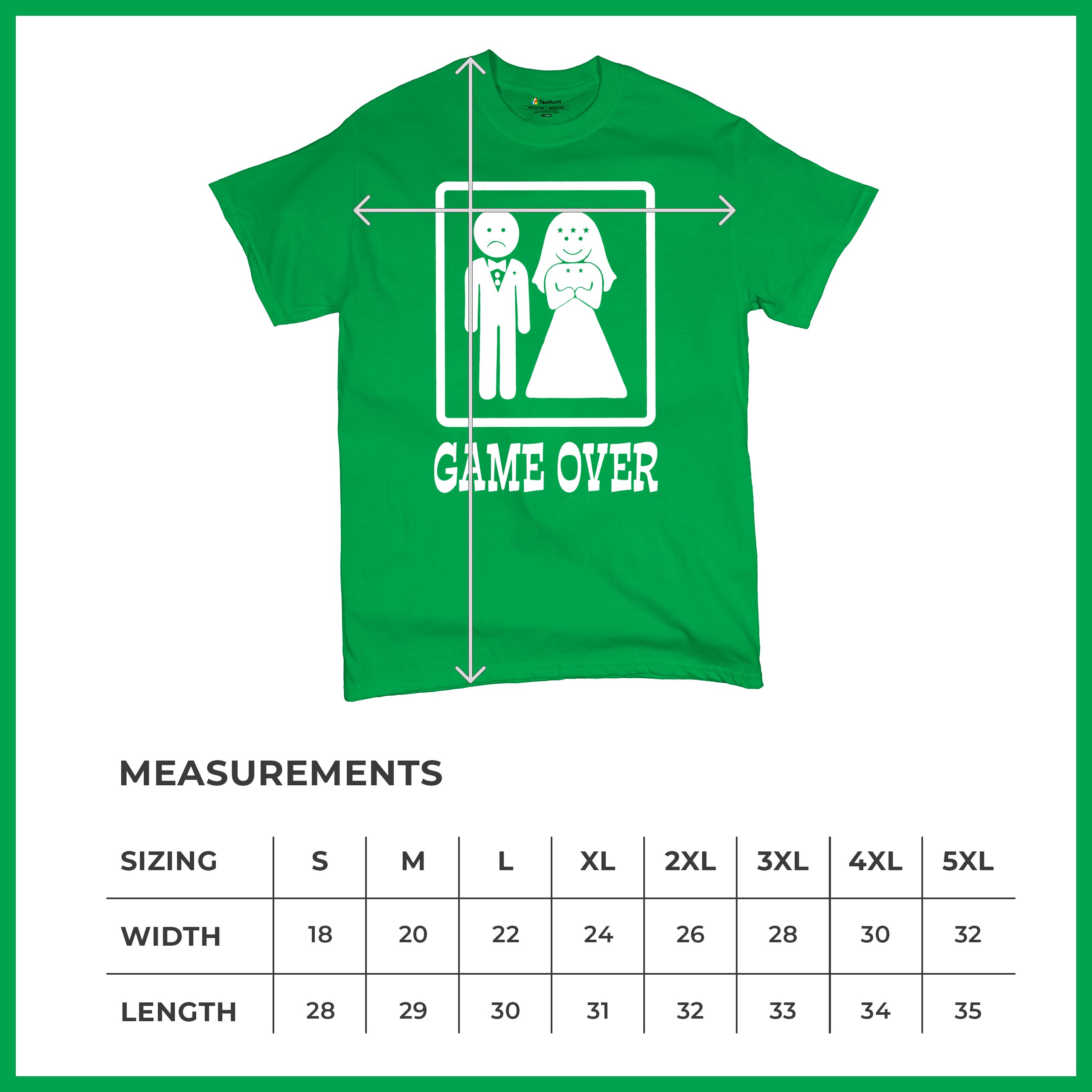 Game Over Funny T-Shirt Groom And Bride Wedding Tee Shirt - Picture 63 of 91