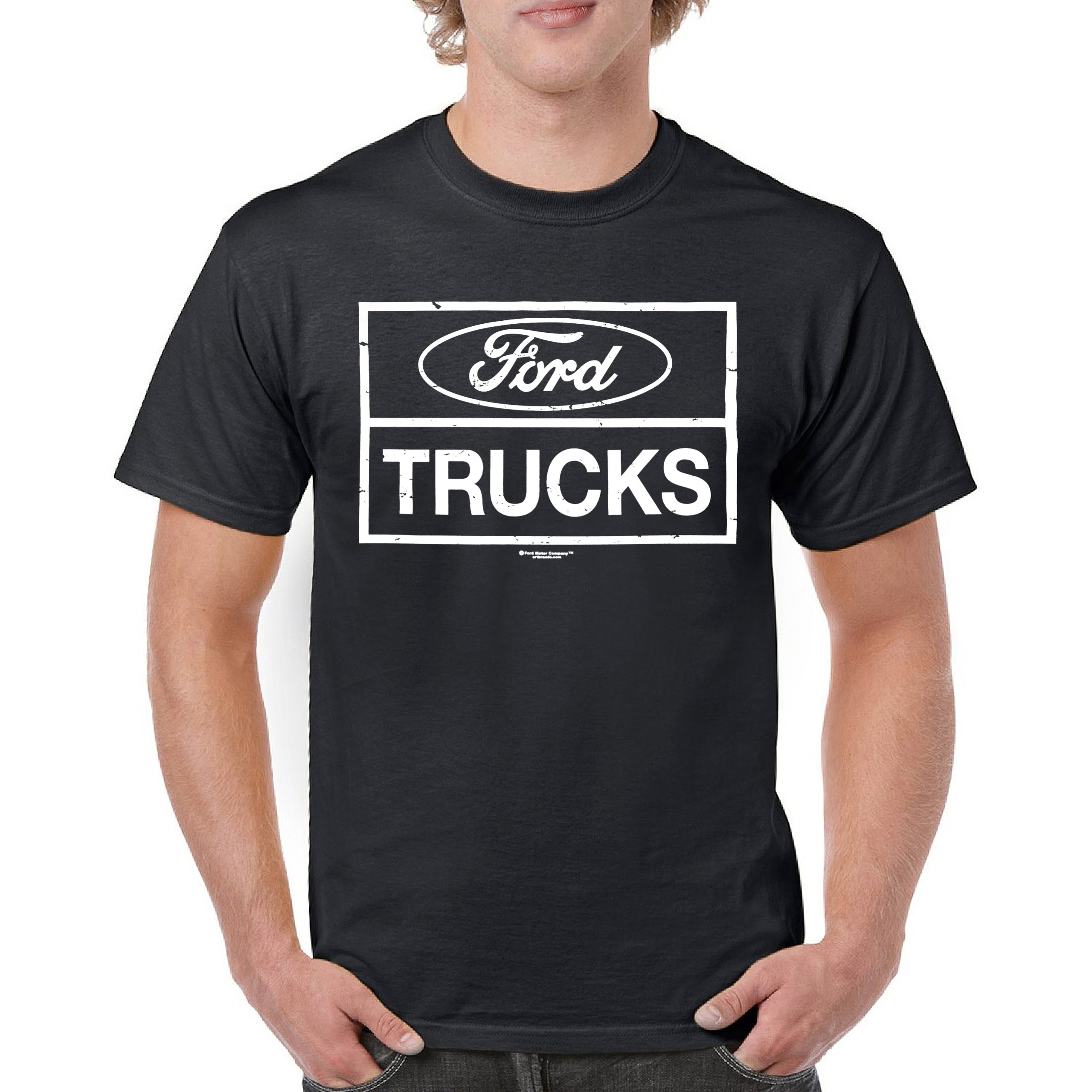 Distressed Ford Trucks T-Shirt F150 American Pick Up Cotton Tee