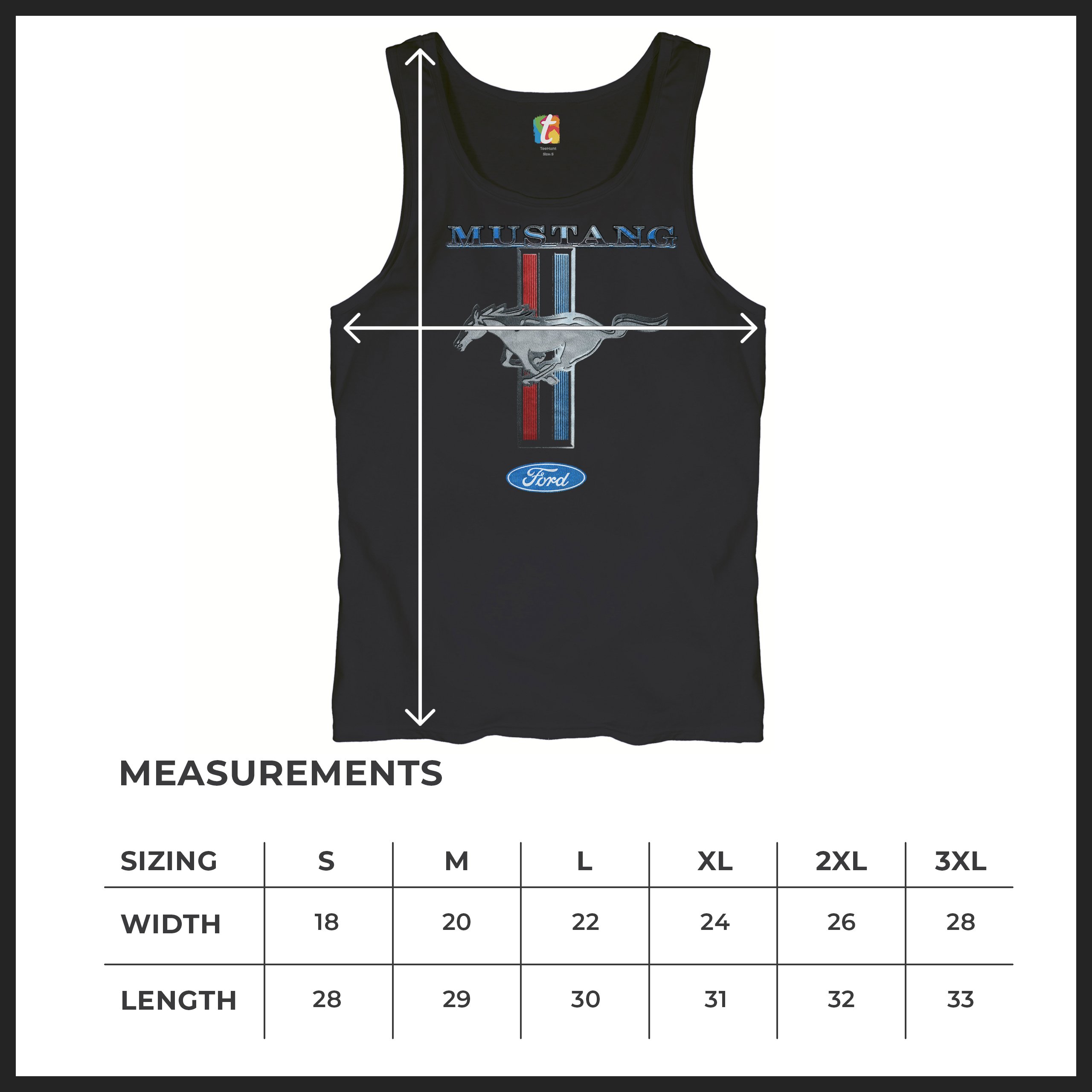Ford Mustang Classic Tank Top GT Cobra Boss 302 Mach 1 Top - Picture 14 of 49