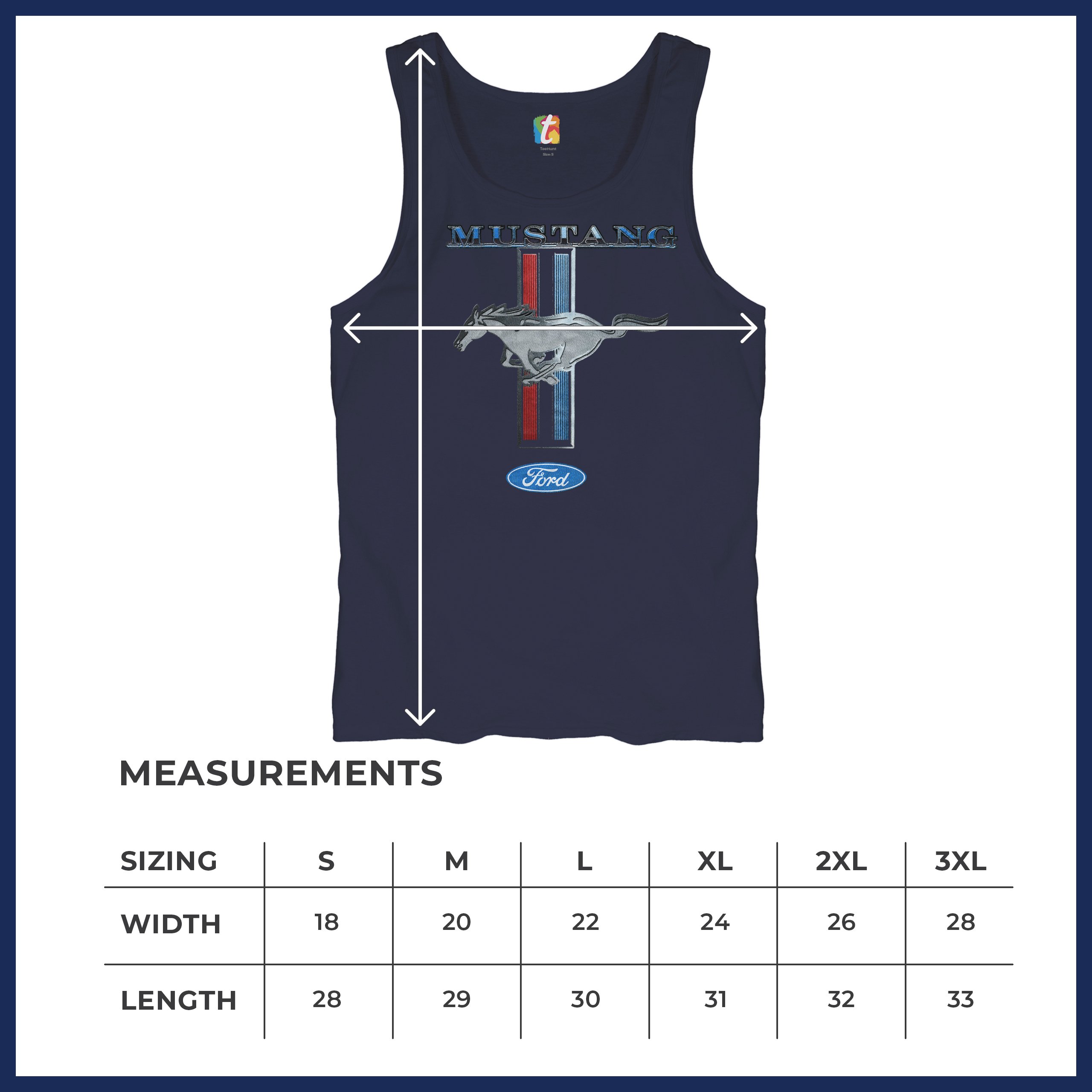 Ford Mustang Classic Tank Top GT Cobra Boss 302 Mach 1 Top - Picture 49 of 49
