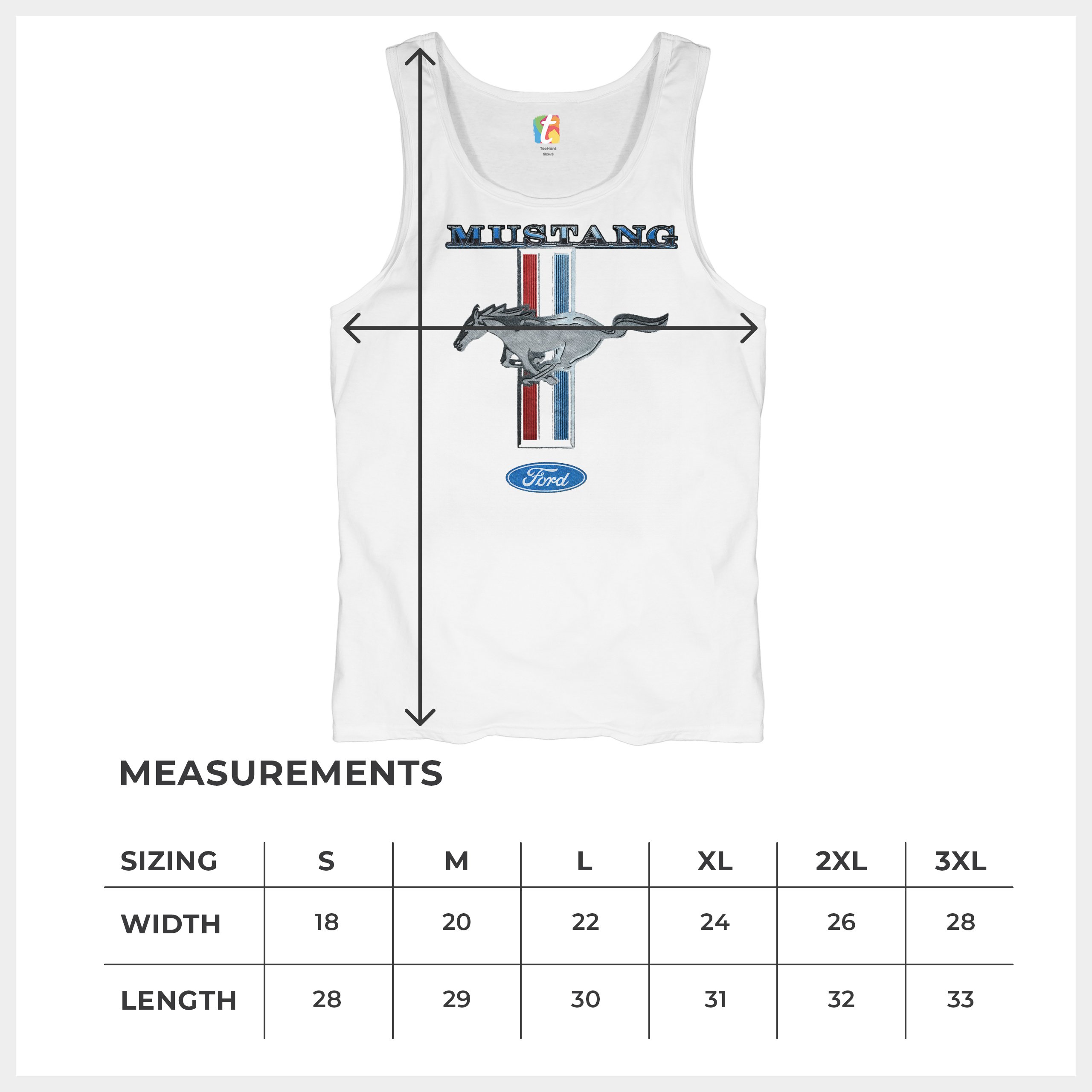 Ford Mustang Classic Tank Top GT Cobra Boss 302 Mach 1 Top - Picture 42 of 49