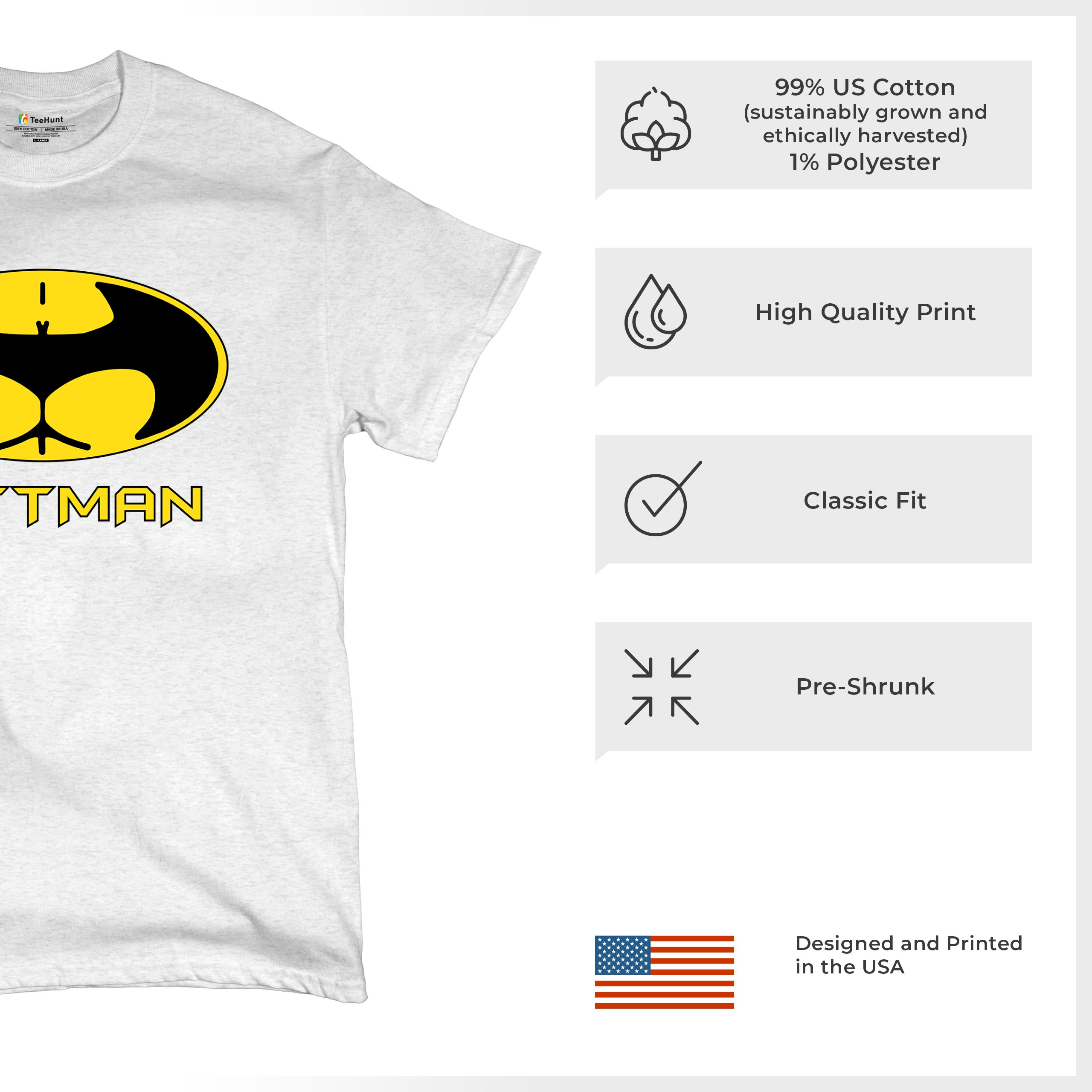 Buttman Funny Parody T-Shirt Humor Booty Ass Drinking Tee Shirt - Picture 20 of 112