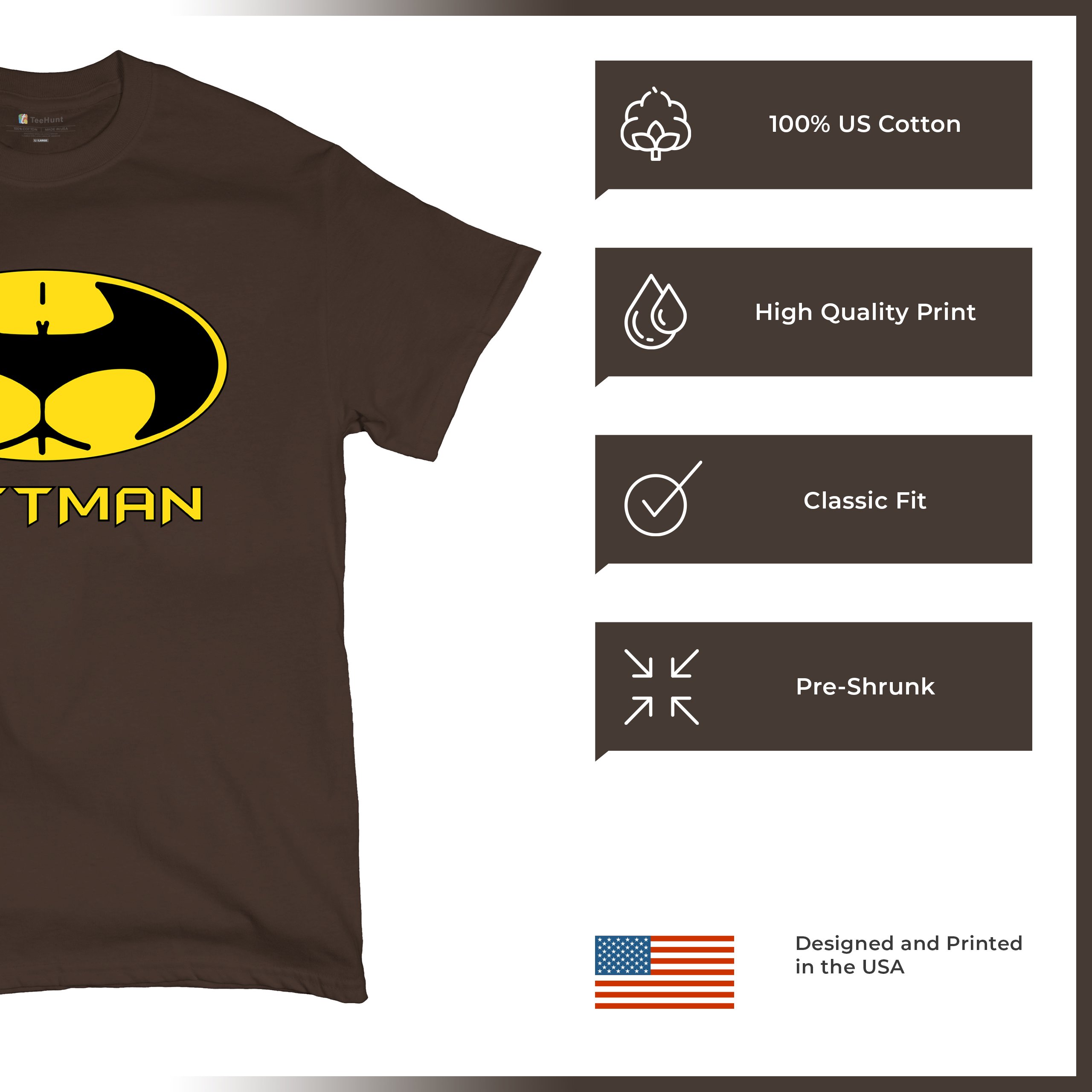 Buttman Funny Parody T-Shirt Humor Booty Ass Drinking Tee Shirt - Picture 111 of 112
