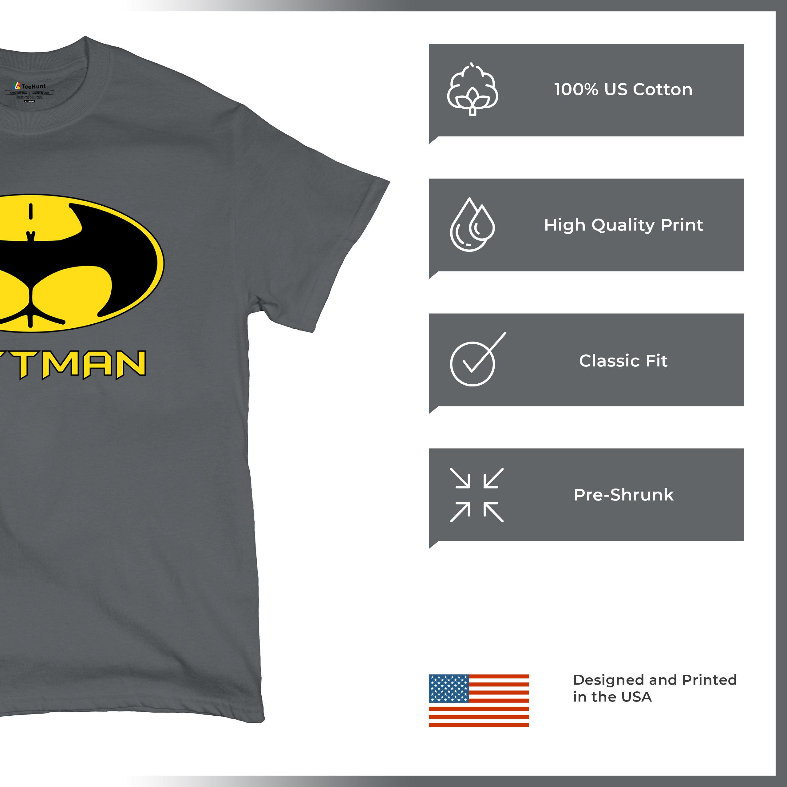 Buttman Funny Parody T-Shirt Humor Booty Ass Drinking Tee Shirt - Picture 34 of 112