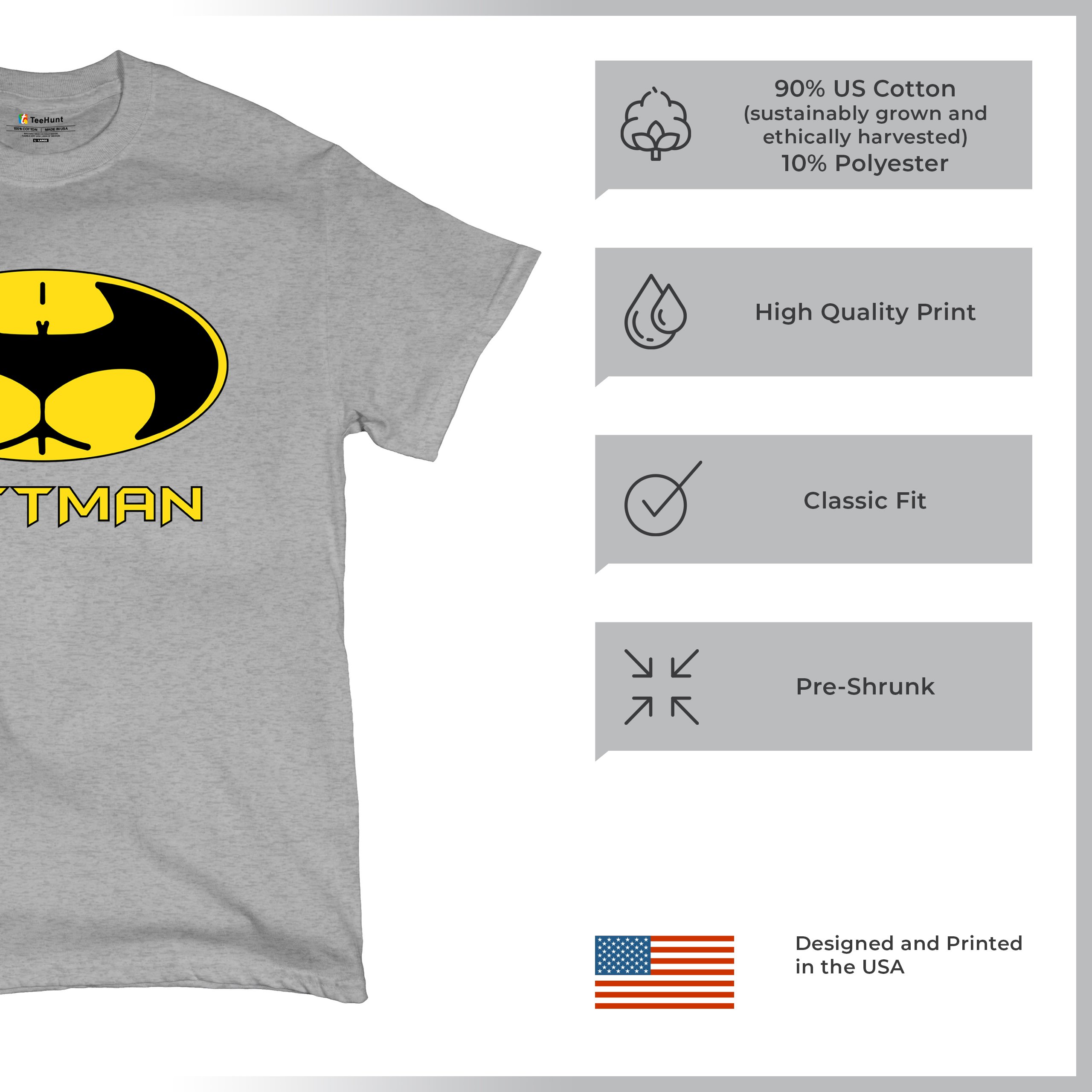 Buttman Funny Parody T-Shirt Humor Booty Ass Drinking Tee Shirt - Picture 27 of 112