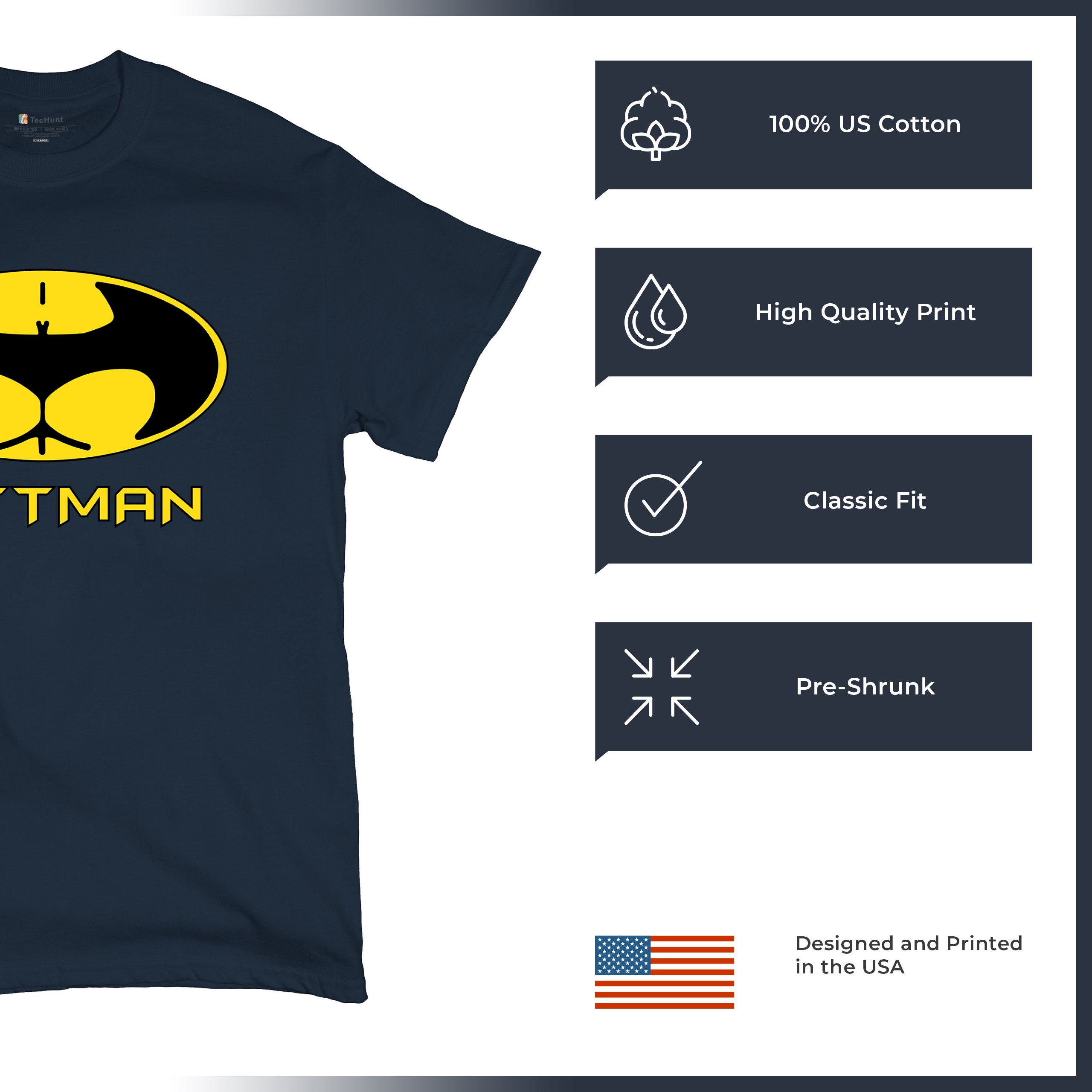 Buttman Funny Parody T-Shirt Humor Booty Ass Drinking Tee Shirt - Picture 55 of 112