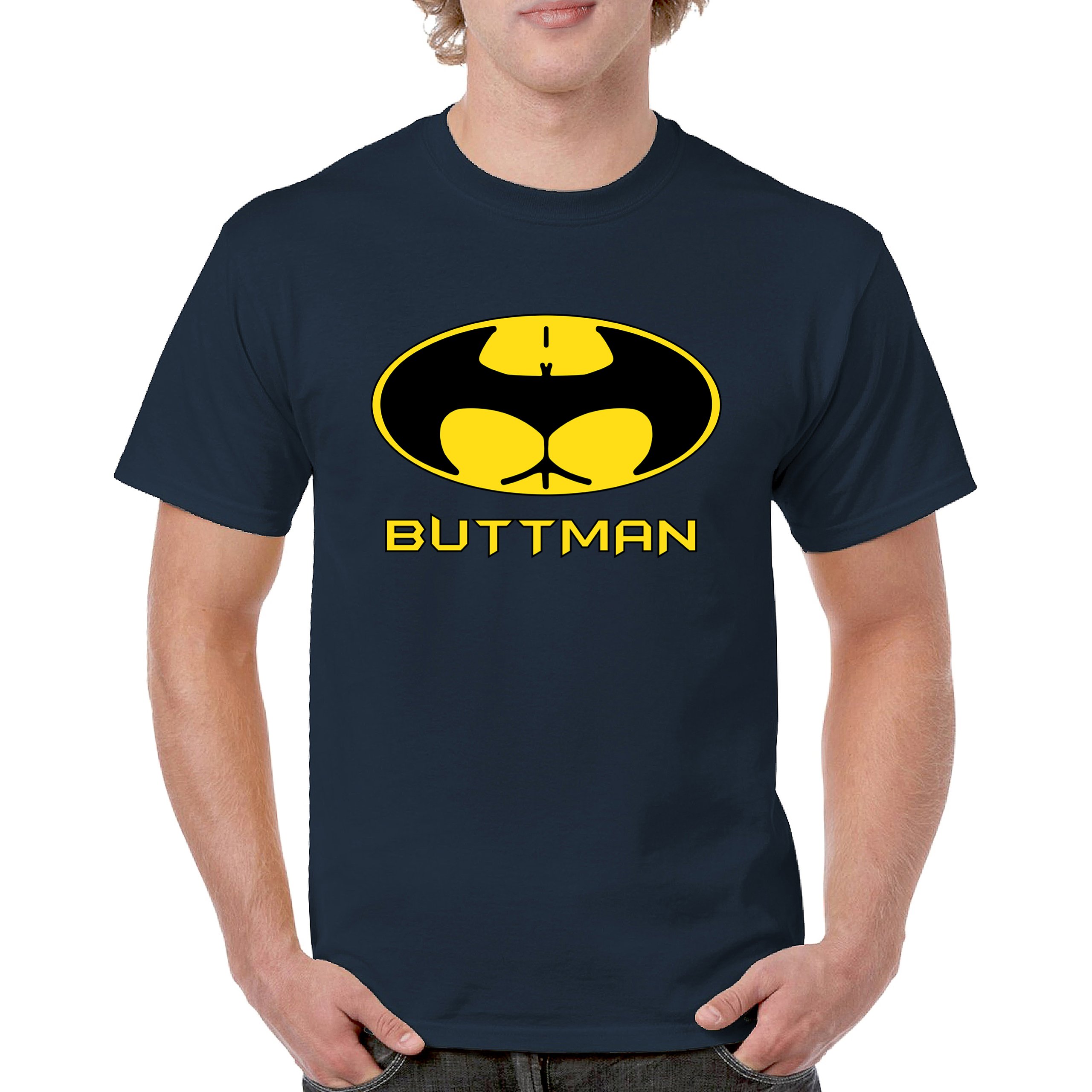 Buttman Funny Parody T-Shirt Humor Booty Ass Drinking Tee Shirt - Picture 50 of 112