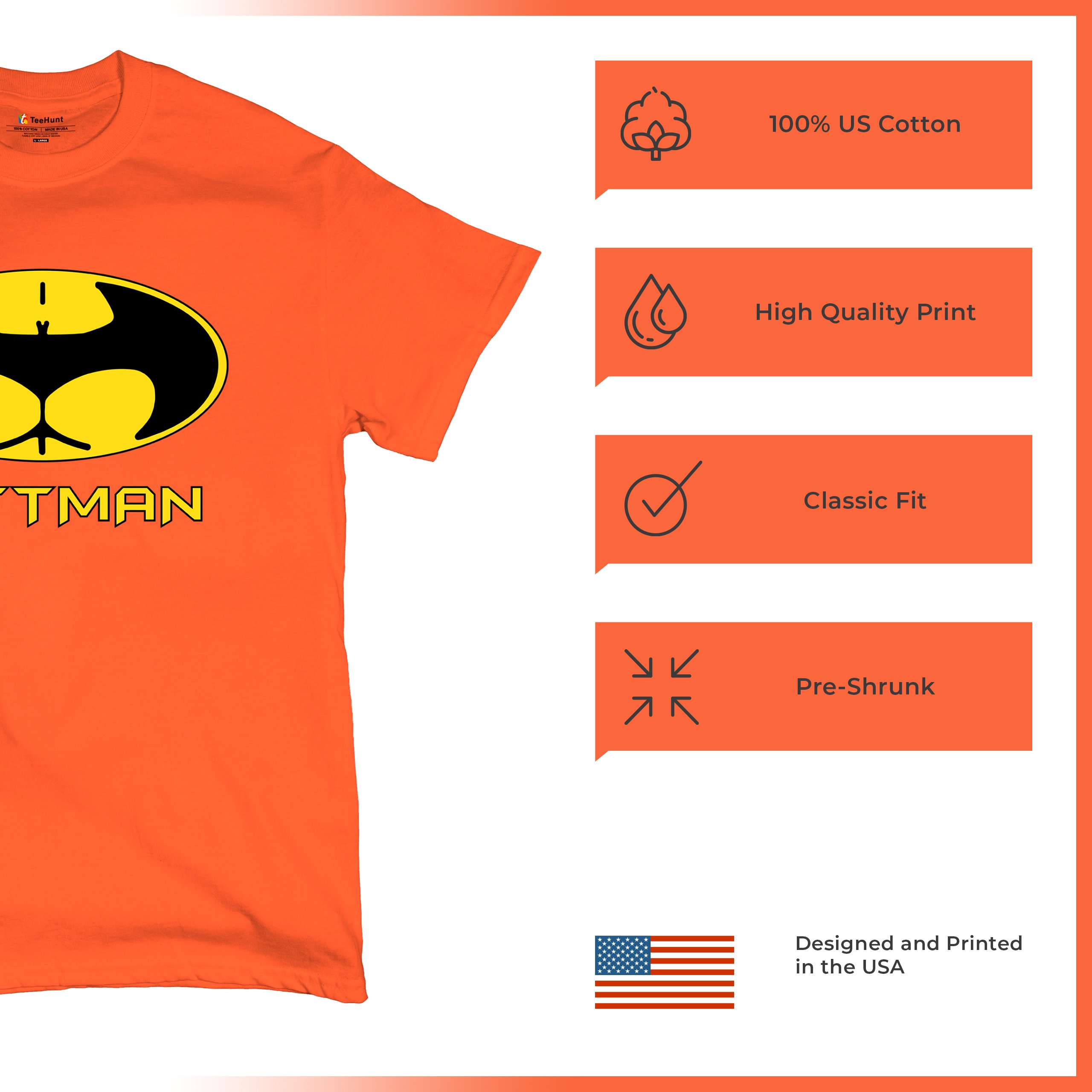 Buttman Funny Parody T-Shirt Humor Booty Ass Drinking Tee Shirt - Picture 69 of 112