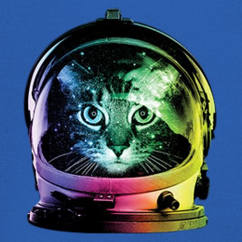Space Cat Youth T-Shirt Astronaut Kitten Neon Galaxy Tee - Picture 45 of 56