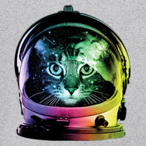 Space Cat Youth T-Shirt Astronaut Kitten Neon Galaxy Tee - Picture 24 of 56