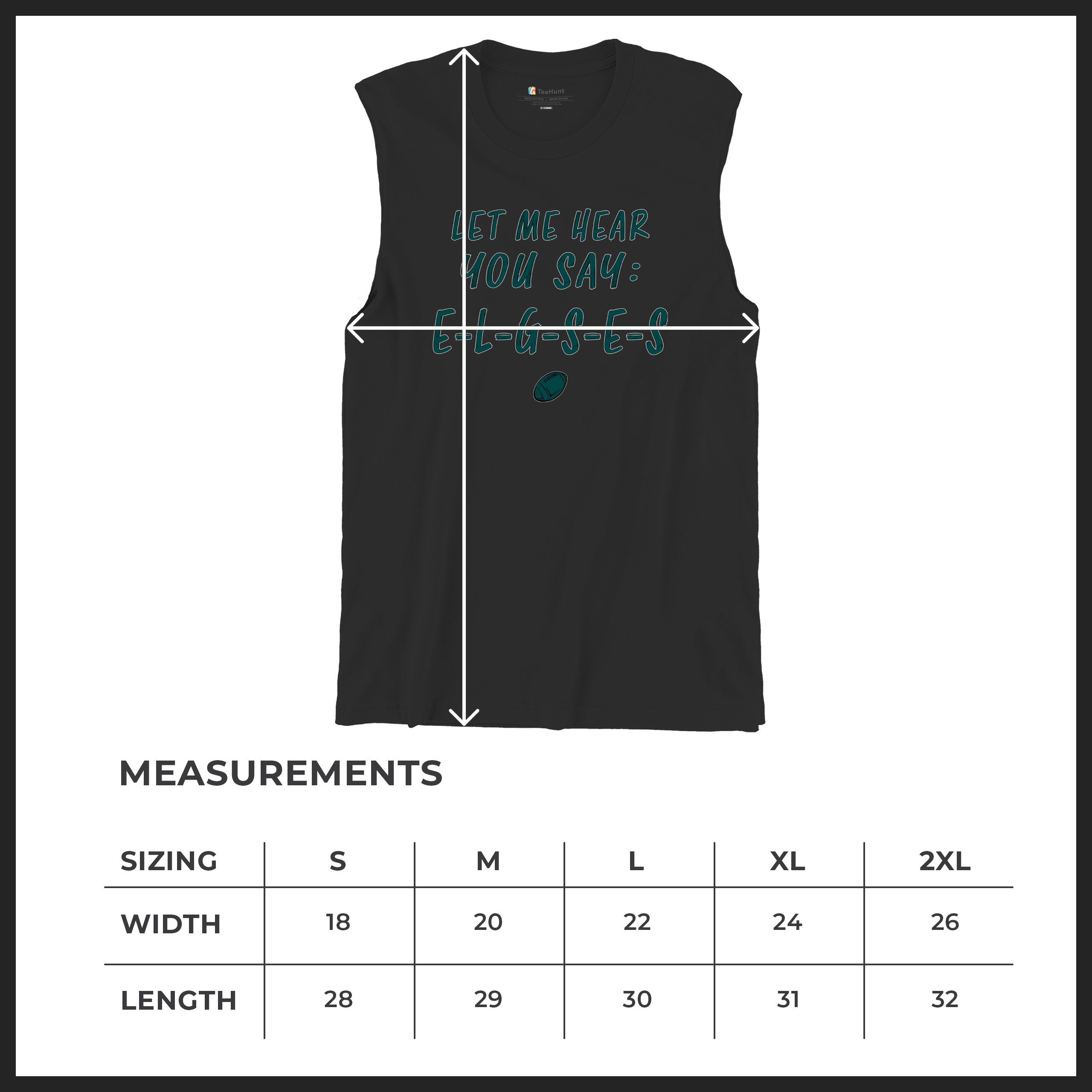 Let Me Hear You Say E-L-G-S-E-S Muskelshirt Philadelphia Philly Fan PA Herren - Bild 14 von 49