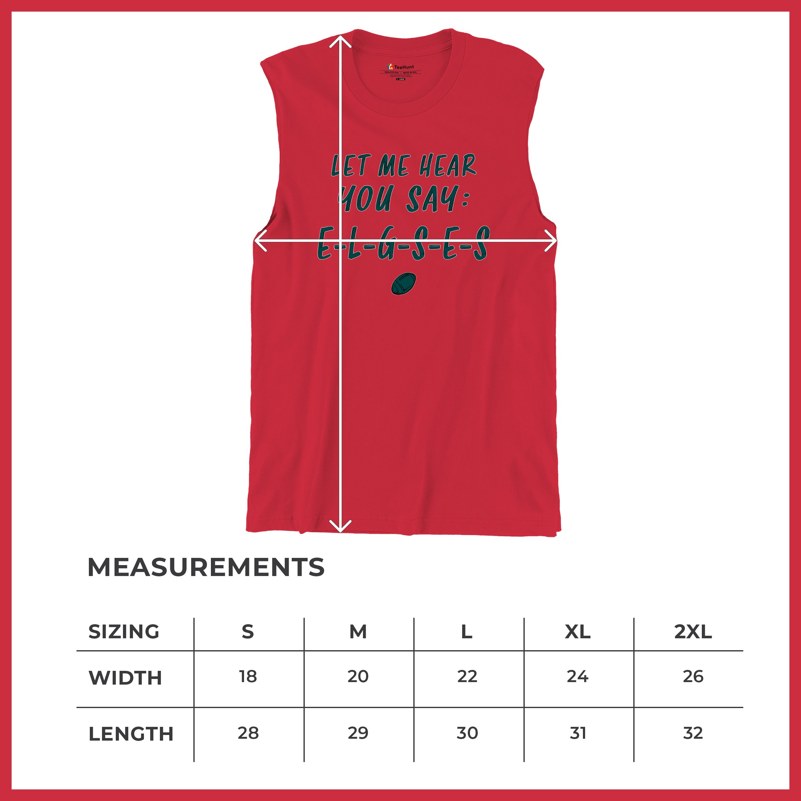 Let Me Hear You Say E-L-G-S-E-S Muskelshirt Philadelphia Philly Fan PA Herren - Bild 28 von 49