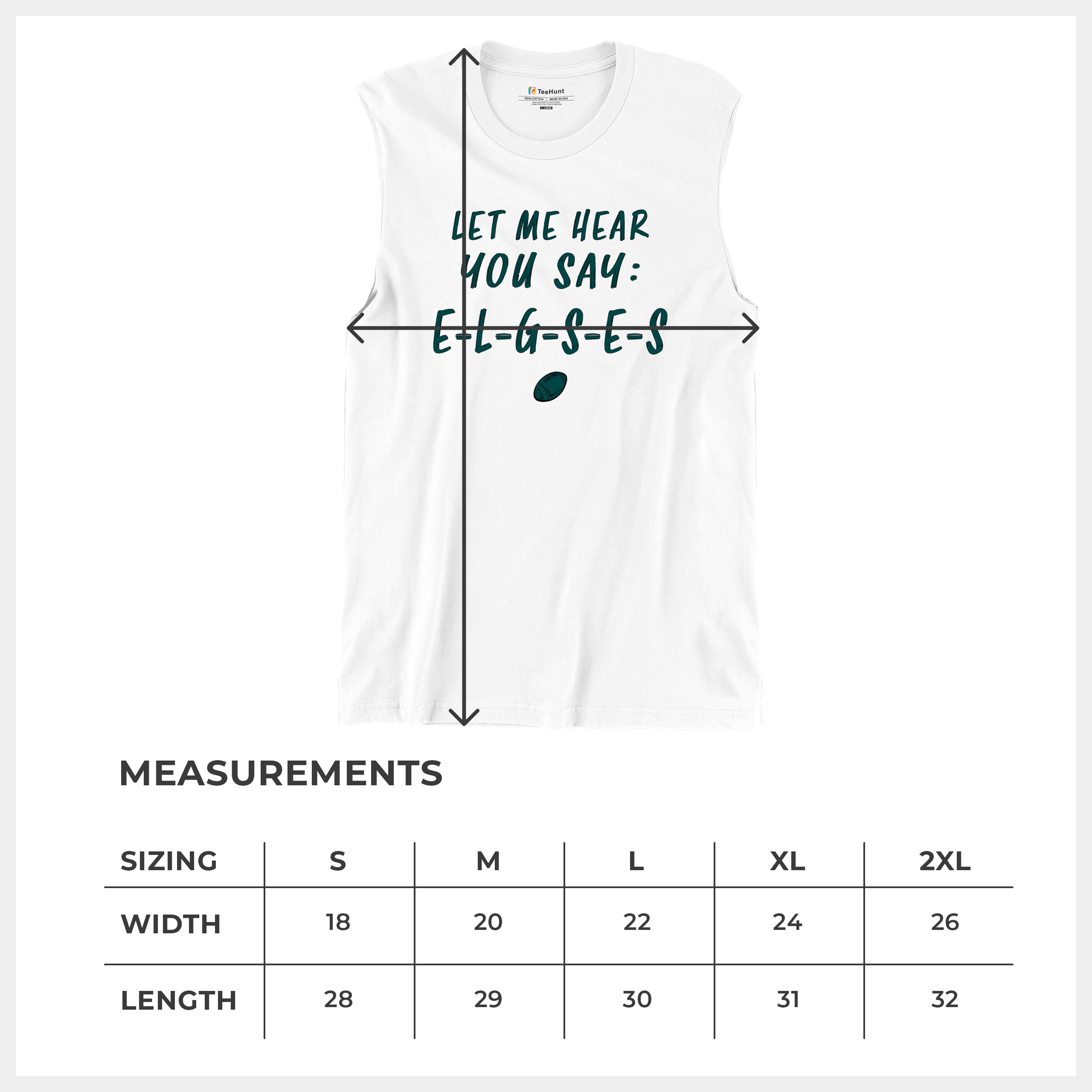 Let Me Hear You Say E-L-G-S-E-S Muskelshirt Philadelphia Philly Fan PA Herren - Bild 35 von 49