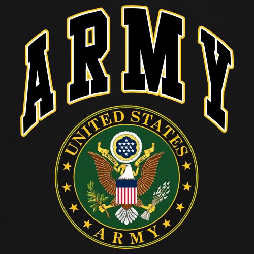 United States Army Long Sleeve T-Shirt Army Crest Patriotic