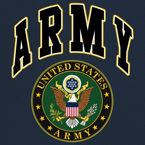 United States Army Long Sleeve T-Shirt Army Crest Patriotic