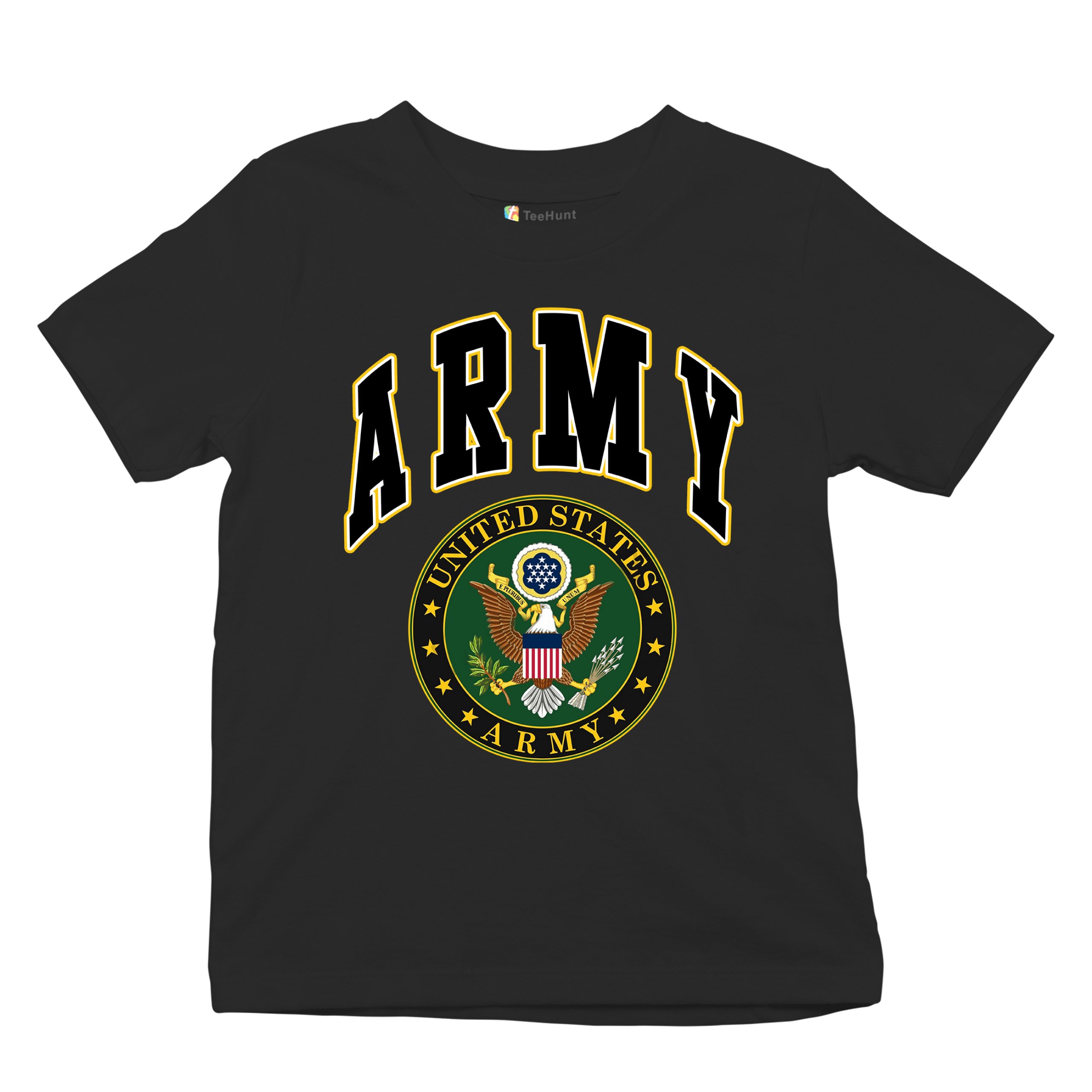 United States Army Youth T-Shirt Army Crest Patriotic Tee - Picture 12 of 56