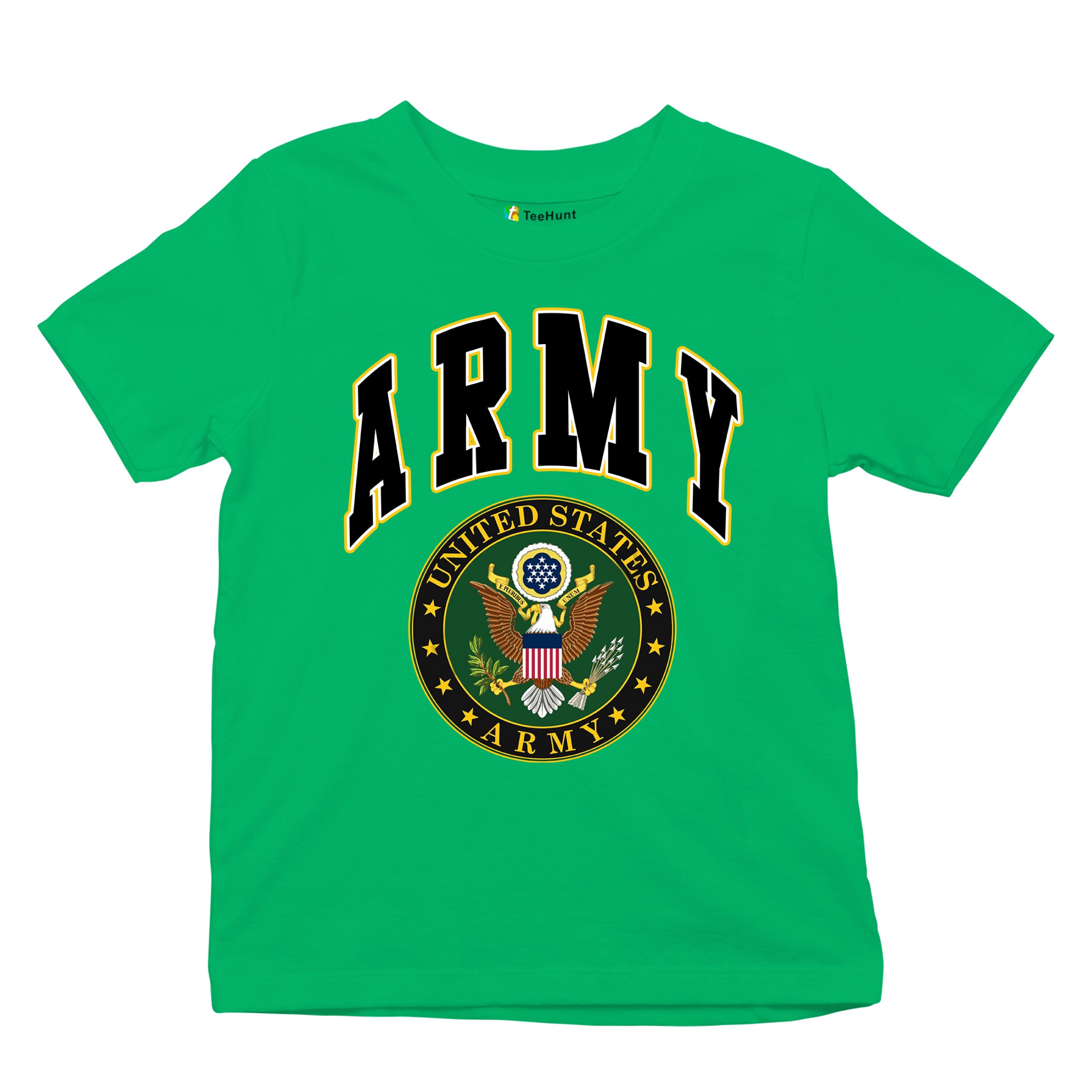 United States Army Youth T-Shirt Army Crest Patriotic Tee - Picture 40 of 56
