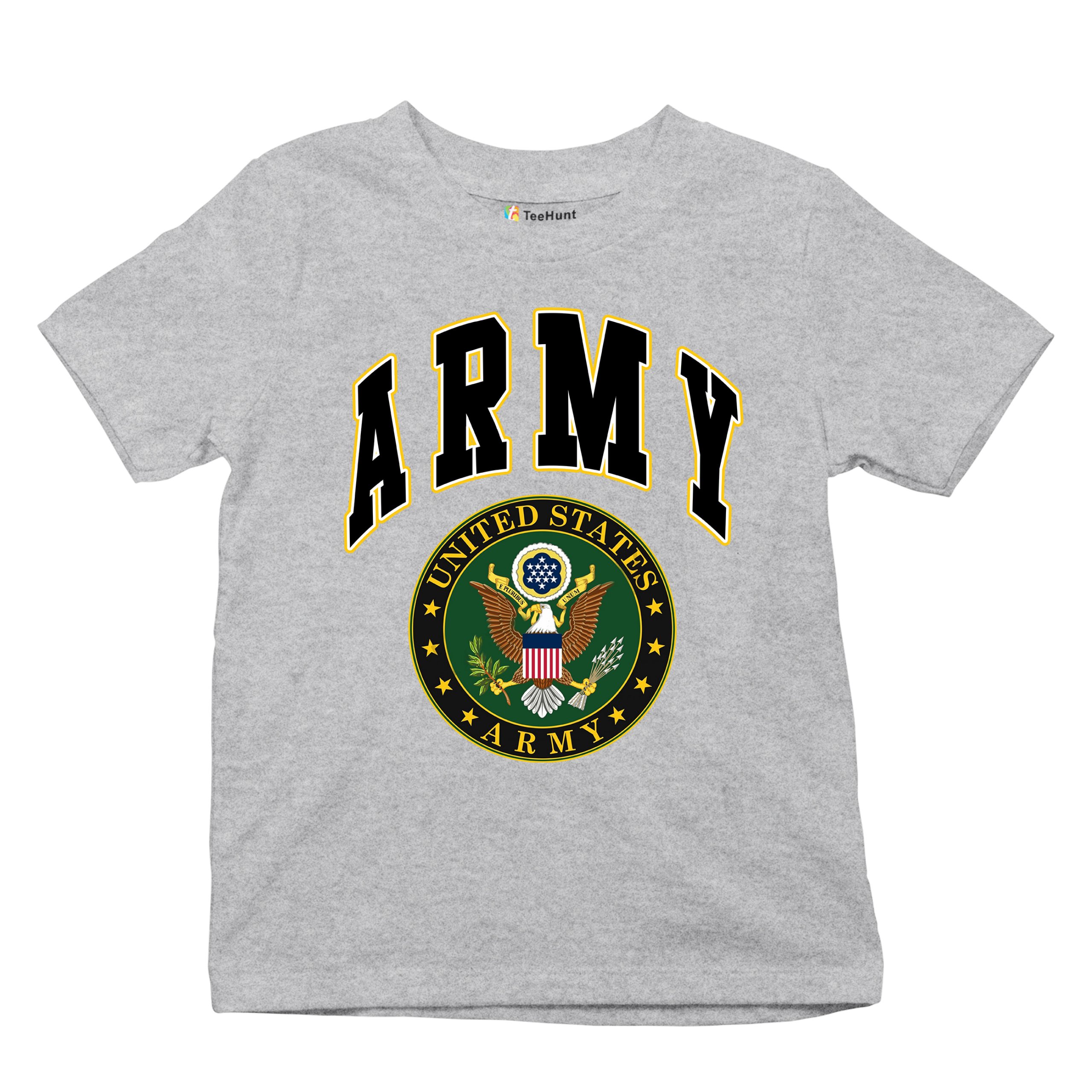 United States Army Youth T-Shirt Army Crest Patriotic Tee - Picture 26 of 56