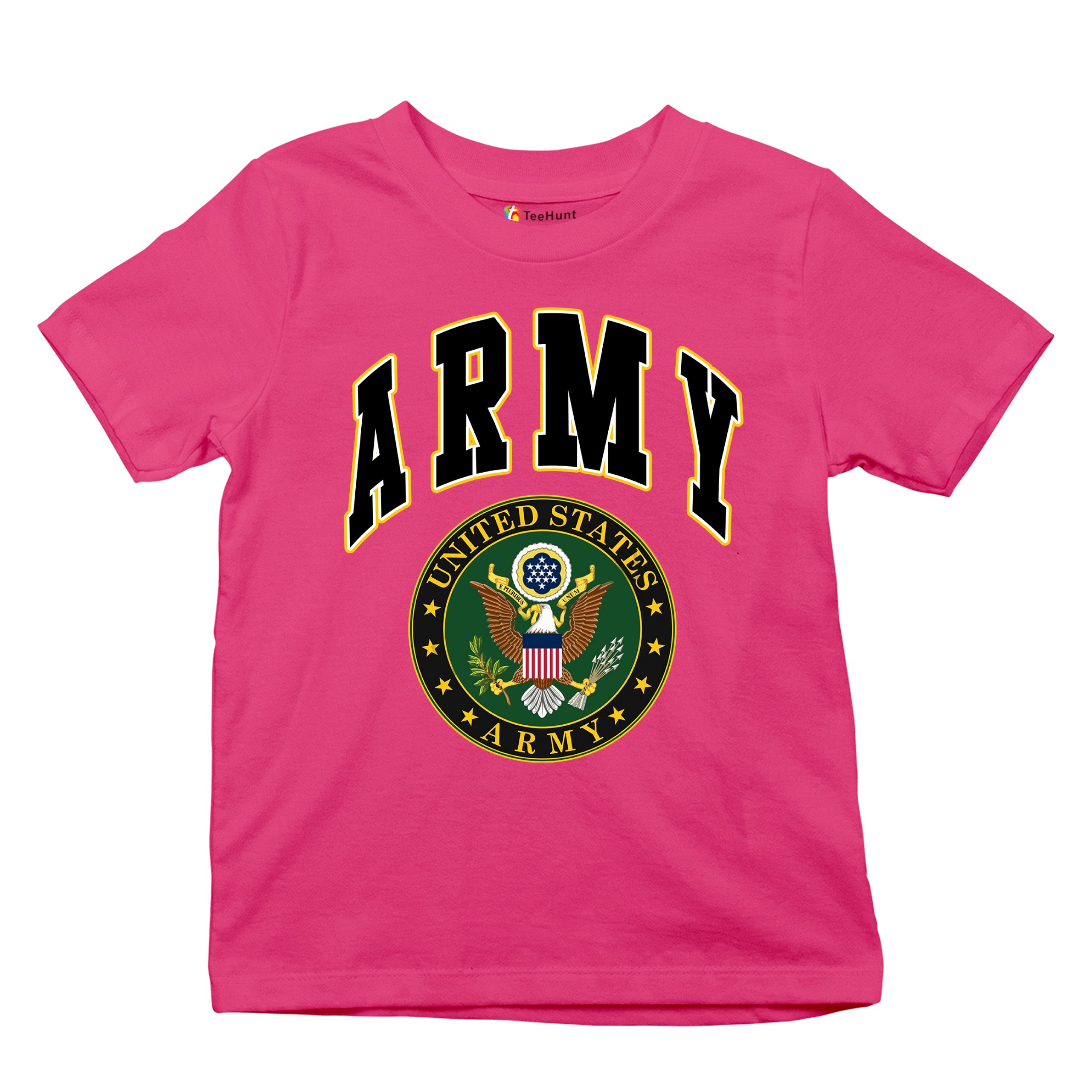 United States Army Youth T-Shirt Army Crest Patriotic Tee - Picture 33 of 56
