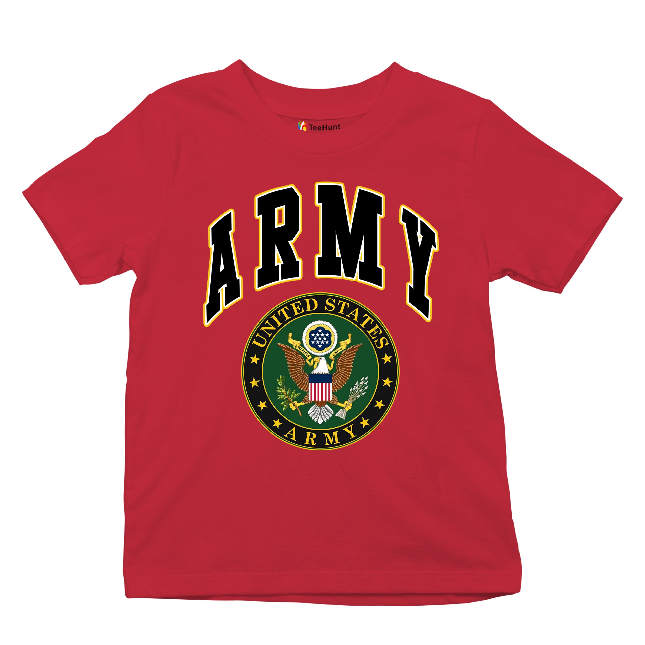 United States Army Youth T-Shirt Army Crest Patriotic Tee - Picture 54 of 56