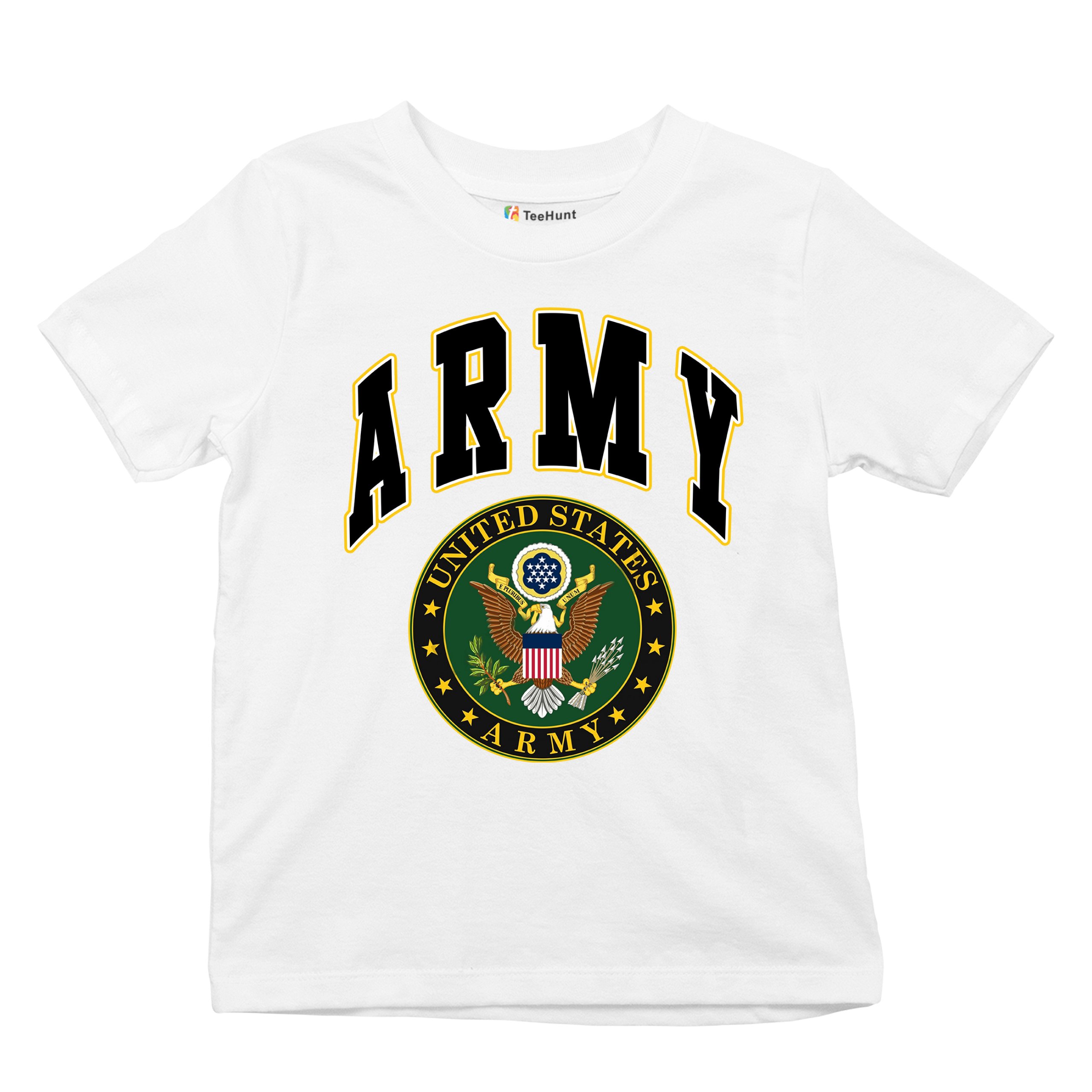 United States Army Youth T-Shirt Army Crest Patriotic Tee - Picture 19 of 56