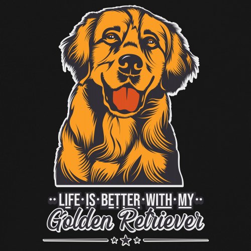Life is Better With My Golden Retriever Women's V-Neck T-shirt Dog Owner Tee - Picture 17 of 77