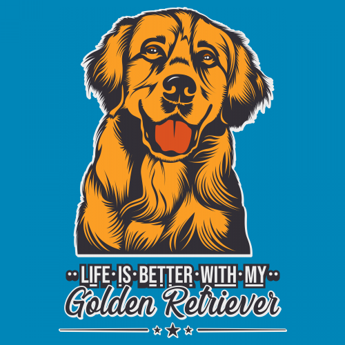 Life is Better With My Golden Retriever Women's V-Neck T-shirt Dog Owner Tee - Picture 73 of 77