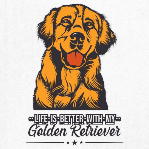 Life is Better With My Golden Retriever Women's V-Neck T-shirt Dog Owner Tee - Picture 10 of 77