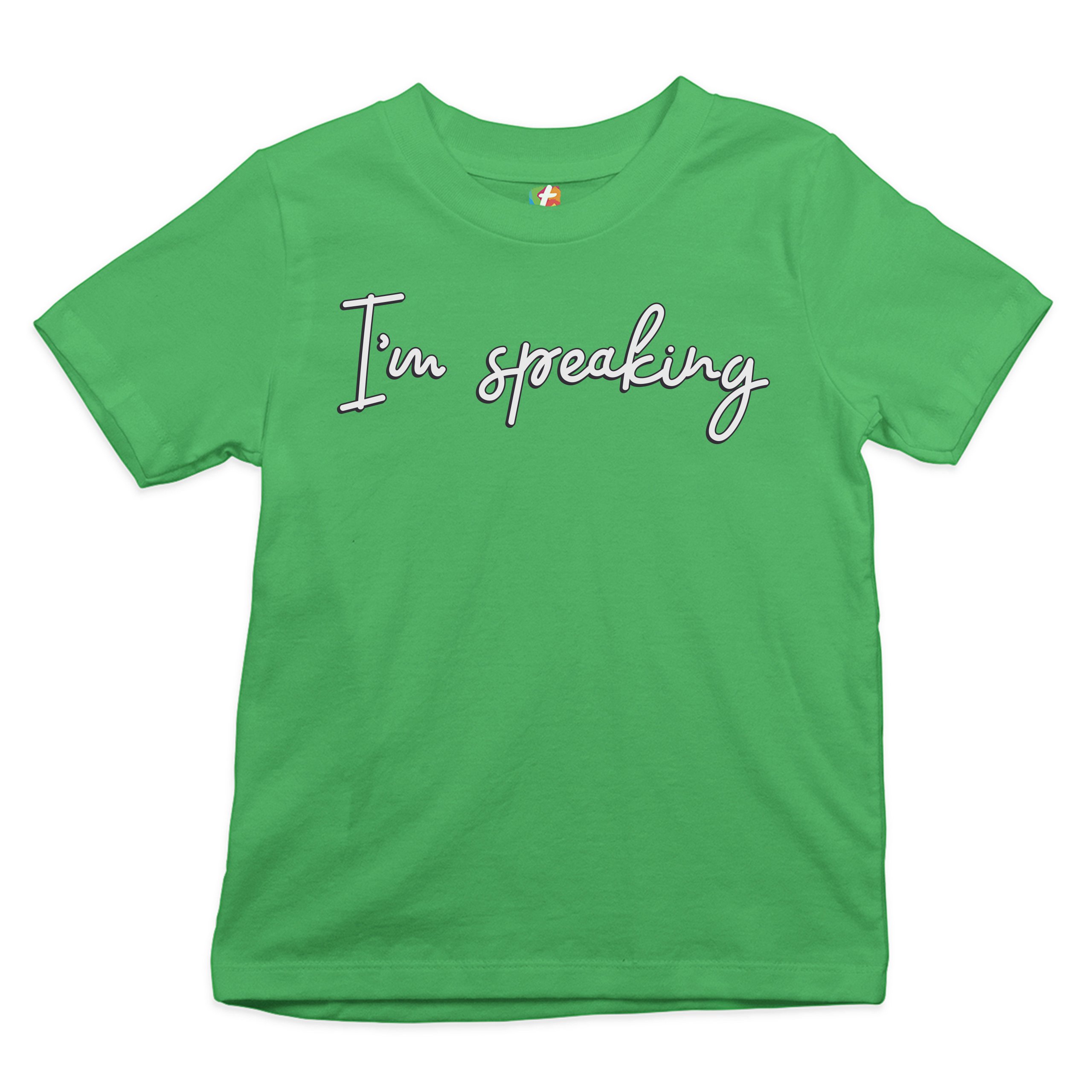 I'm Speaking Youth T-shirt Biden Harris 2024 Vice Presidential Debate Kids - Picture 18 of 29