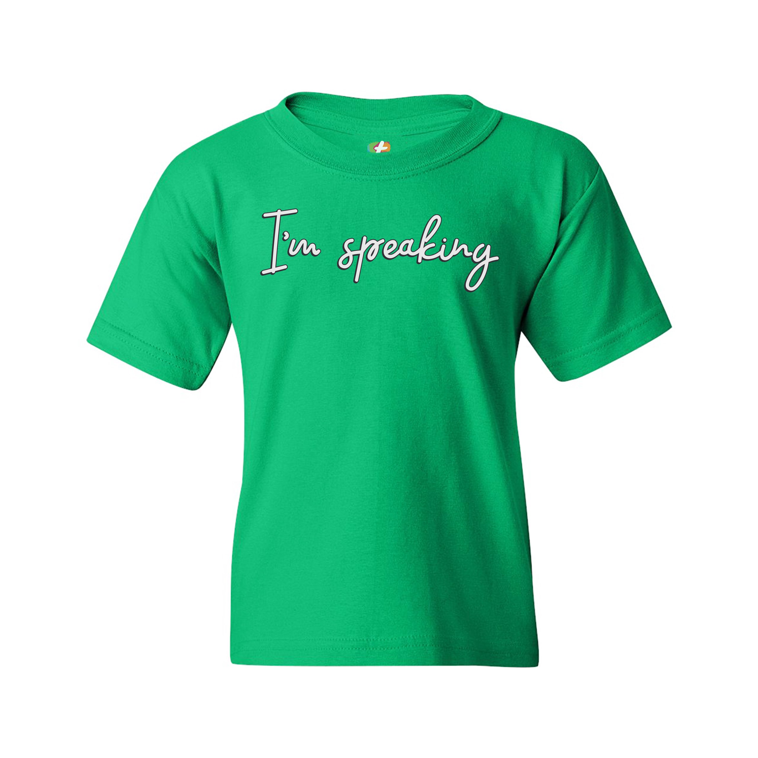 I'm Speaking Youth T-shirt Biden Harris 2024 Vice Presidential Debate Kids - Picture 19 of 29