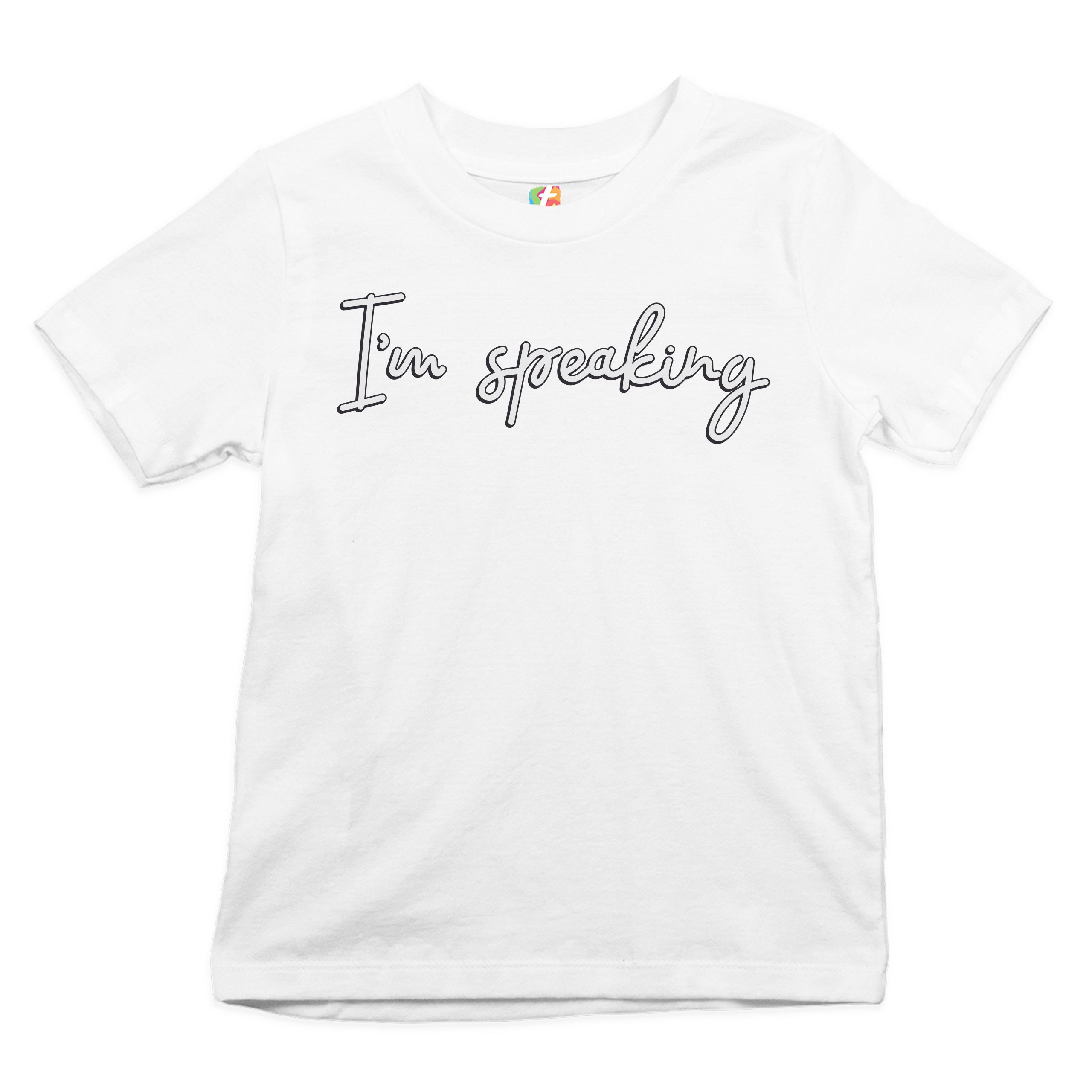 I'm Speaking Youth T-shirt Biden Harris 2024 Vice Presidential Debate Kids - Picture 14 of 29