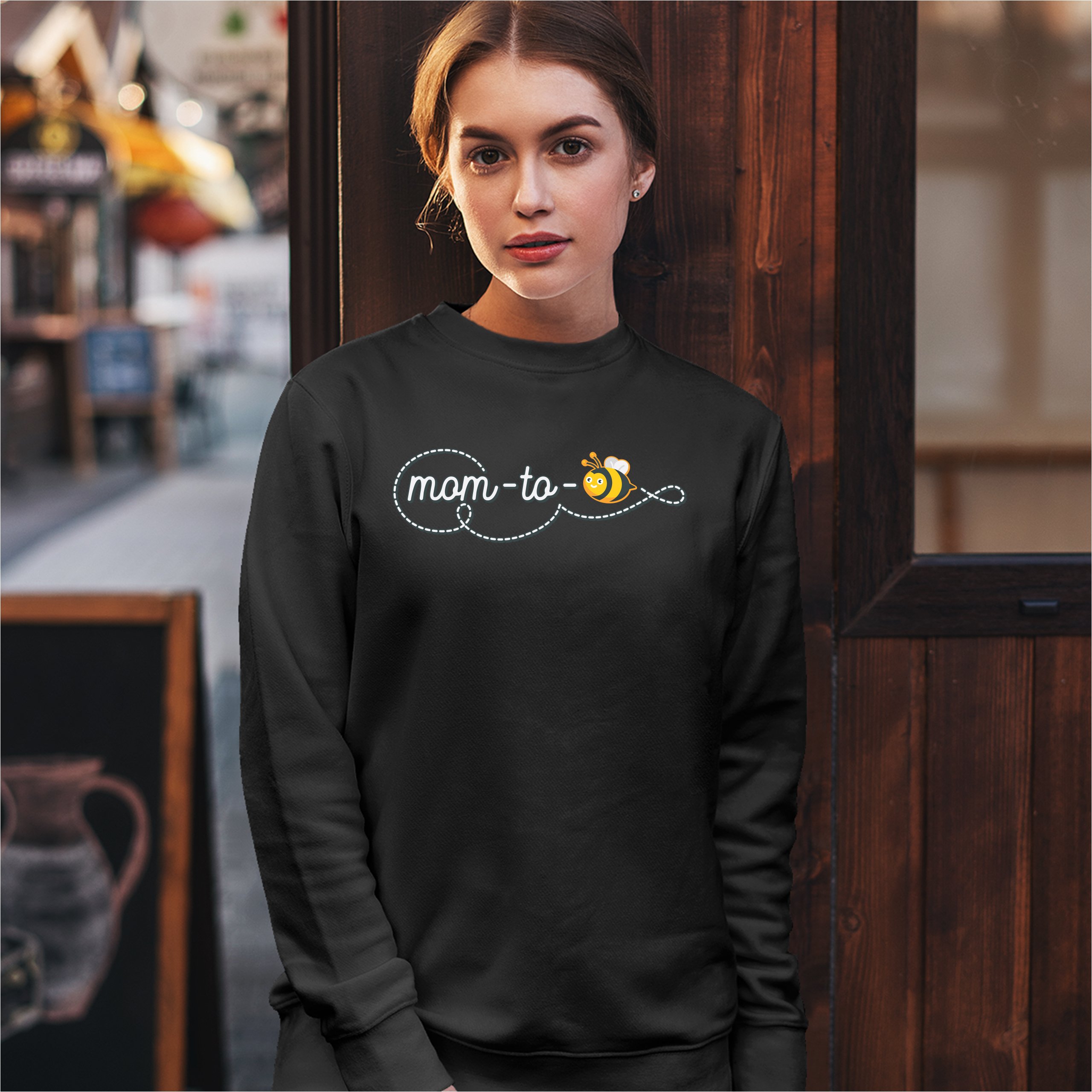Mom to Bee Sweatshirt Pregnancy Announcement Maternity Mother's Day Crewneck - Picture 5 of 29