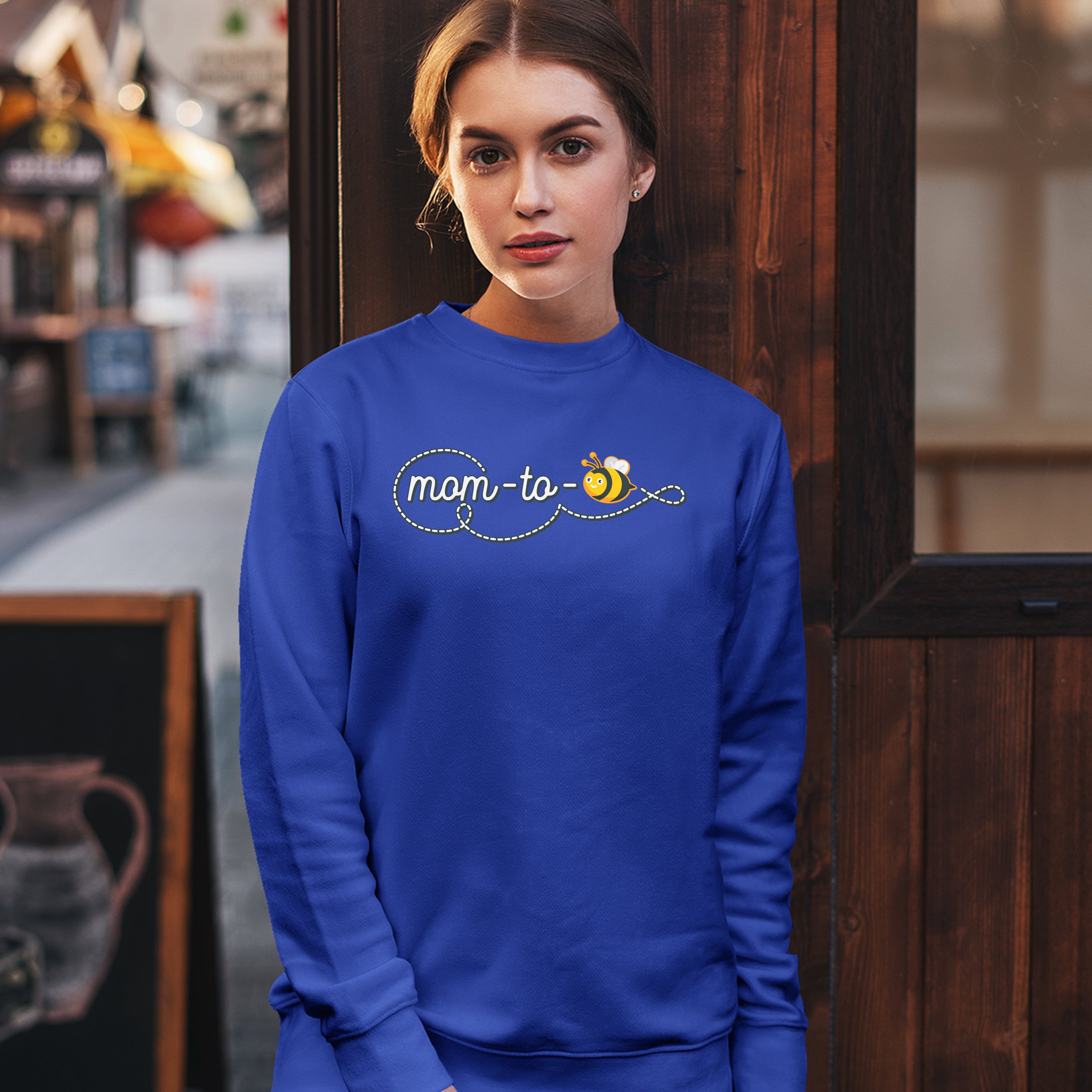 Mom to Bee Sweatshirt Pregnancy Announcement Maternity Mother's Day Crewneck - Picture 29 of 29