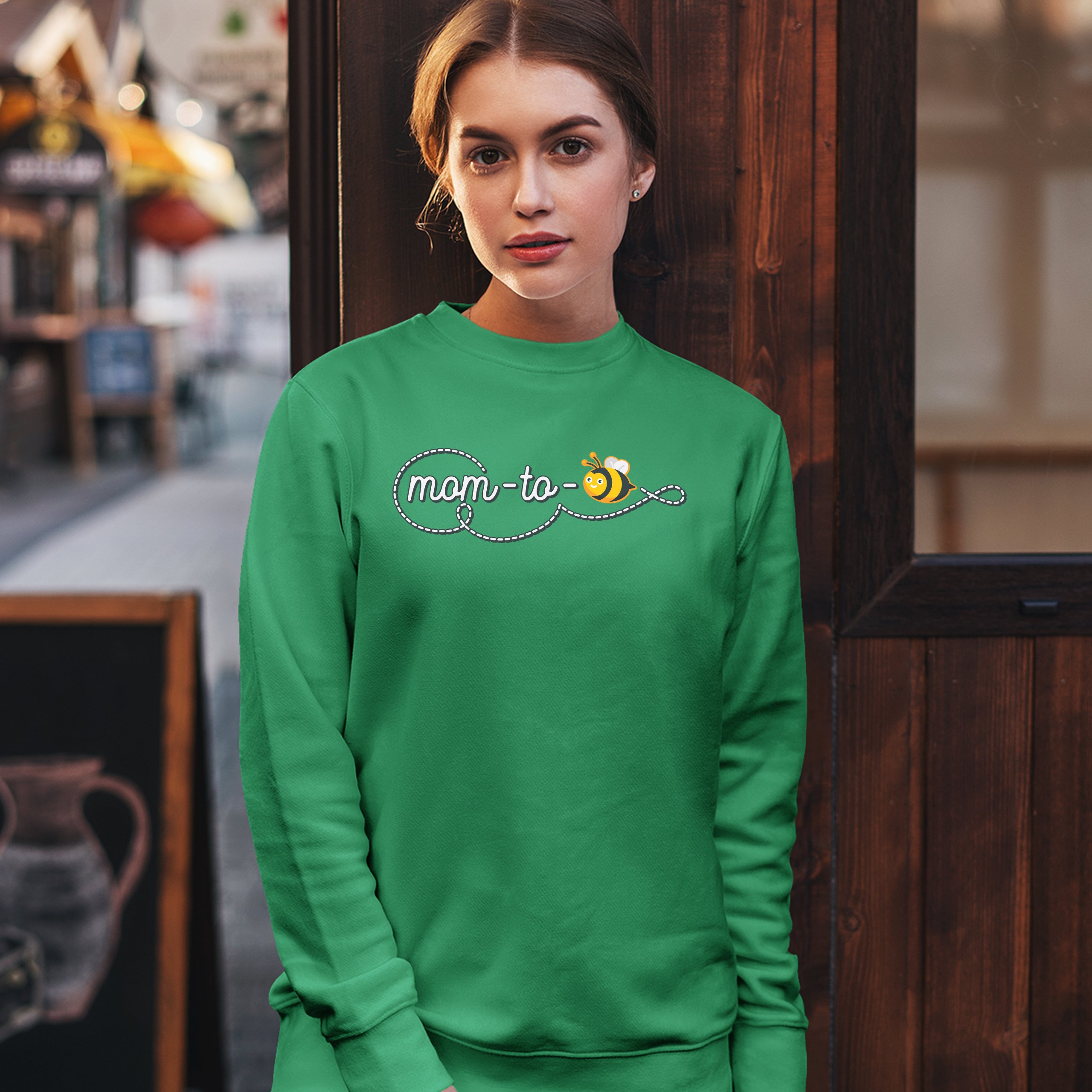 Mom to Bee Sweatshirt Pregnancy Announcement Maternity Mother's Day Crewneck - Picture 25 of 29
