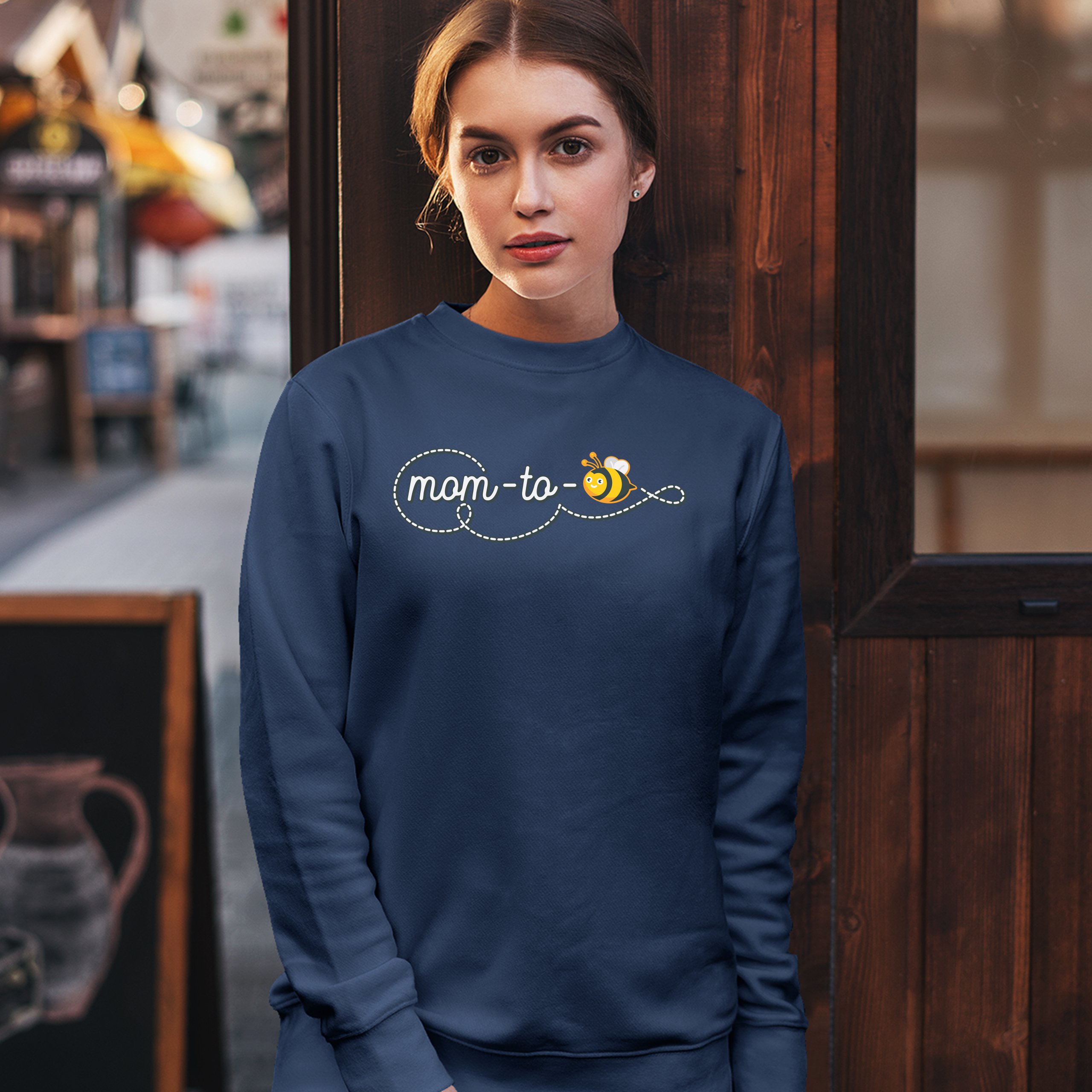 Mom to Bee Sweatshirt Pregnancy Announcement Maternity Mother's Day Crewneck - Picture 21 of 29