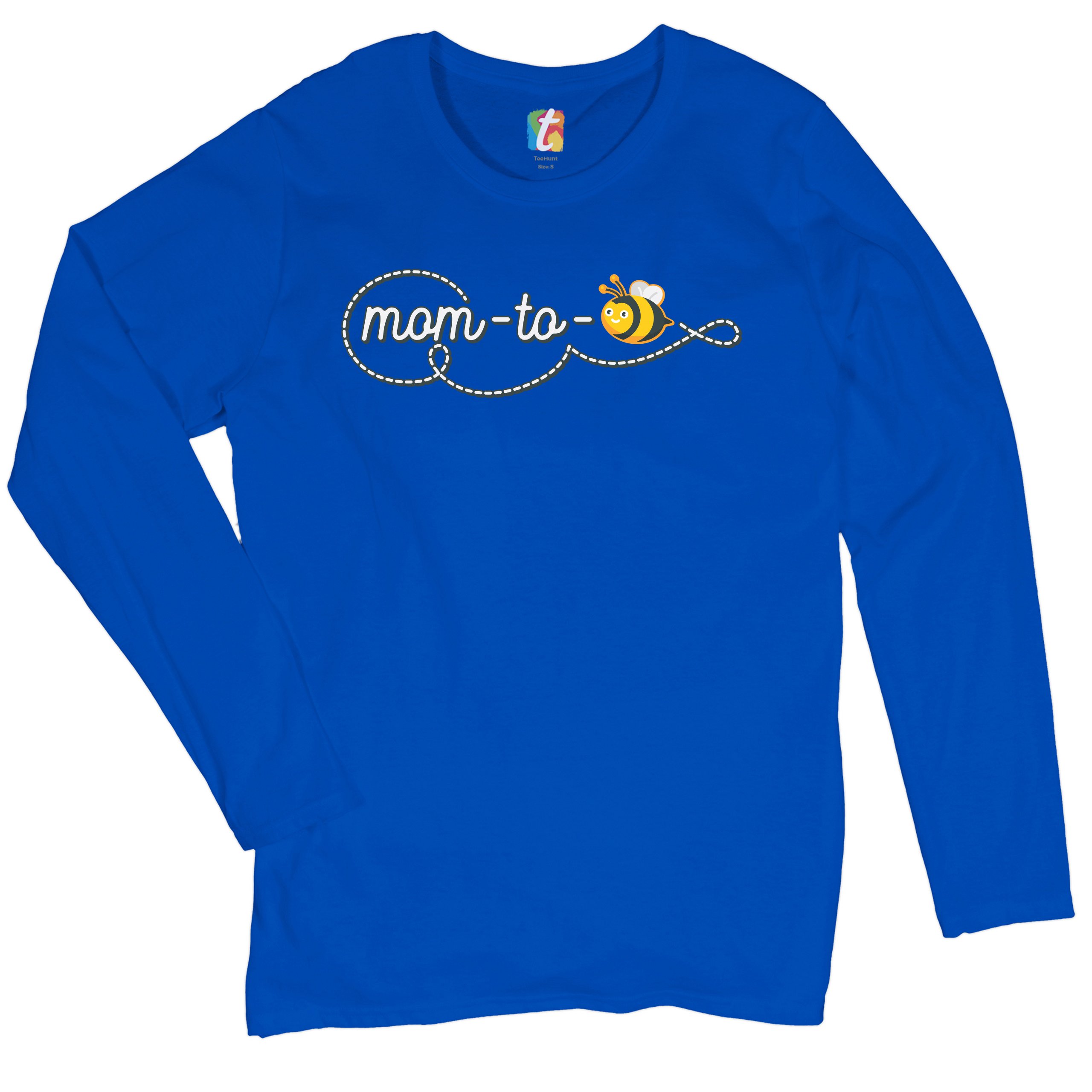 Mom to Bee Women's Long Sleeve T-shirt Pregnancy Announcement Mother's Day - Picture 22 of 29