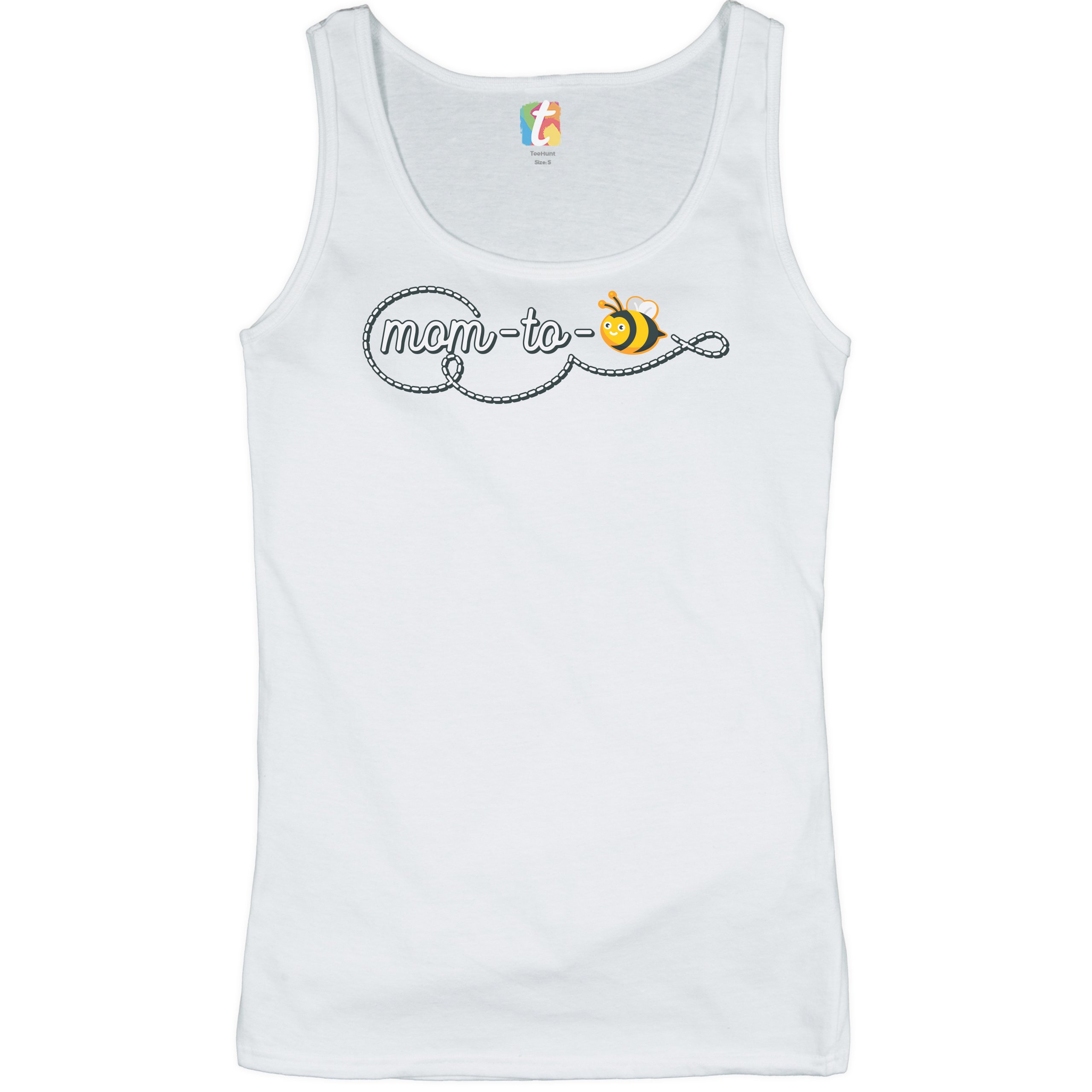 Mom to Bee Women's Tank Top Pregnancy Announcement Maternity Mother's Day - Picture 10 of 21