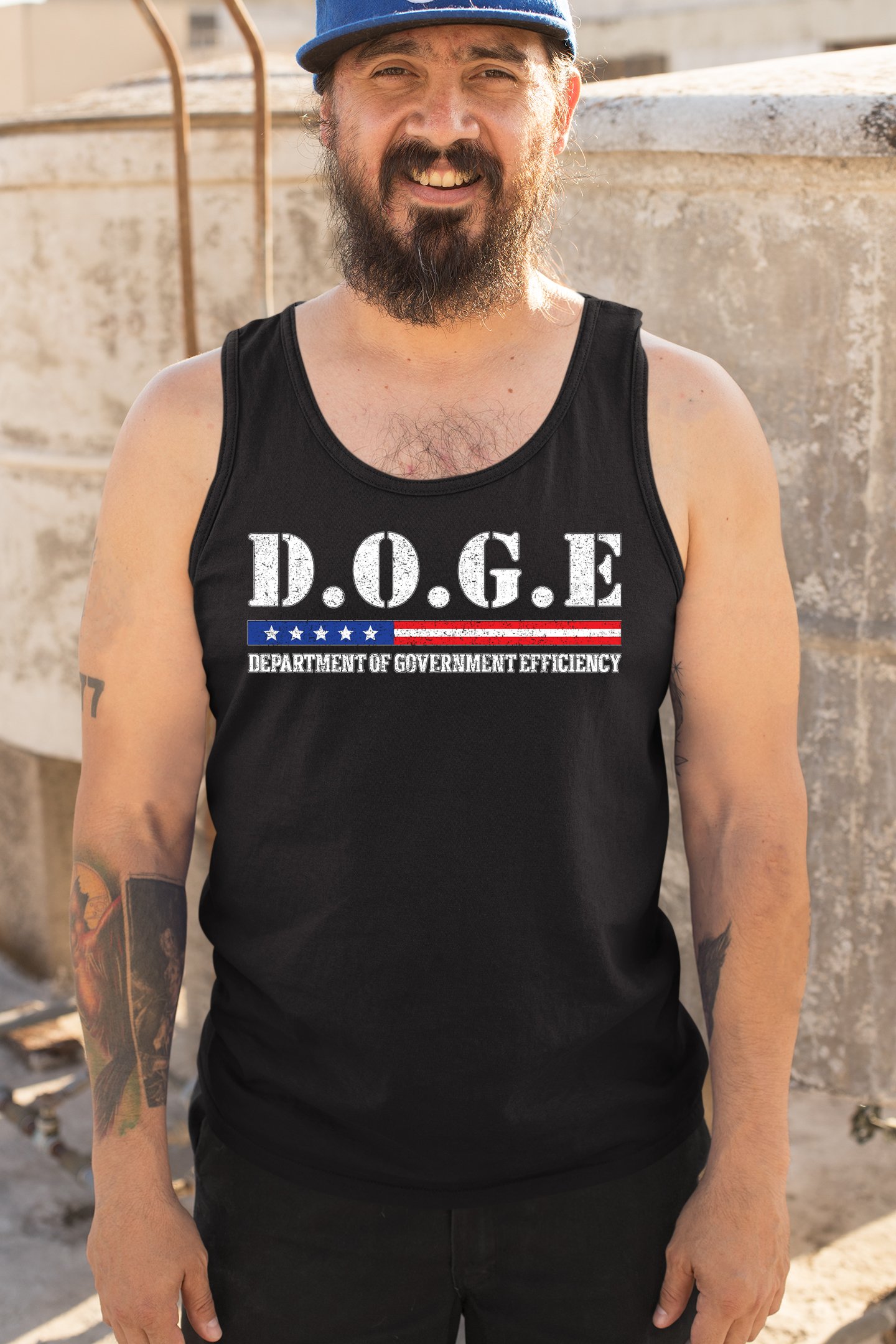 ALTRA Canotta Doge Dipartimento del Governo Efficienza D.O.G.E Repubblicana Uomo Top