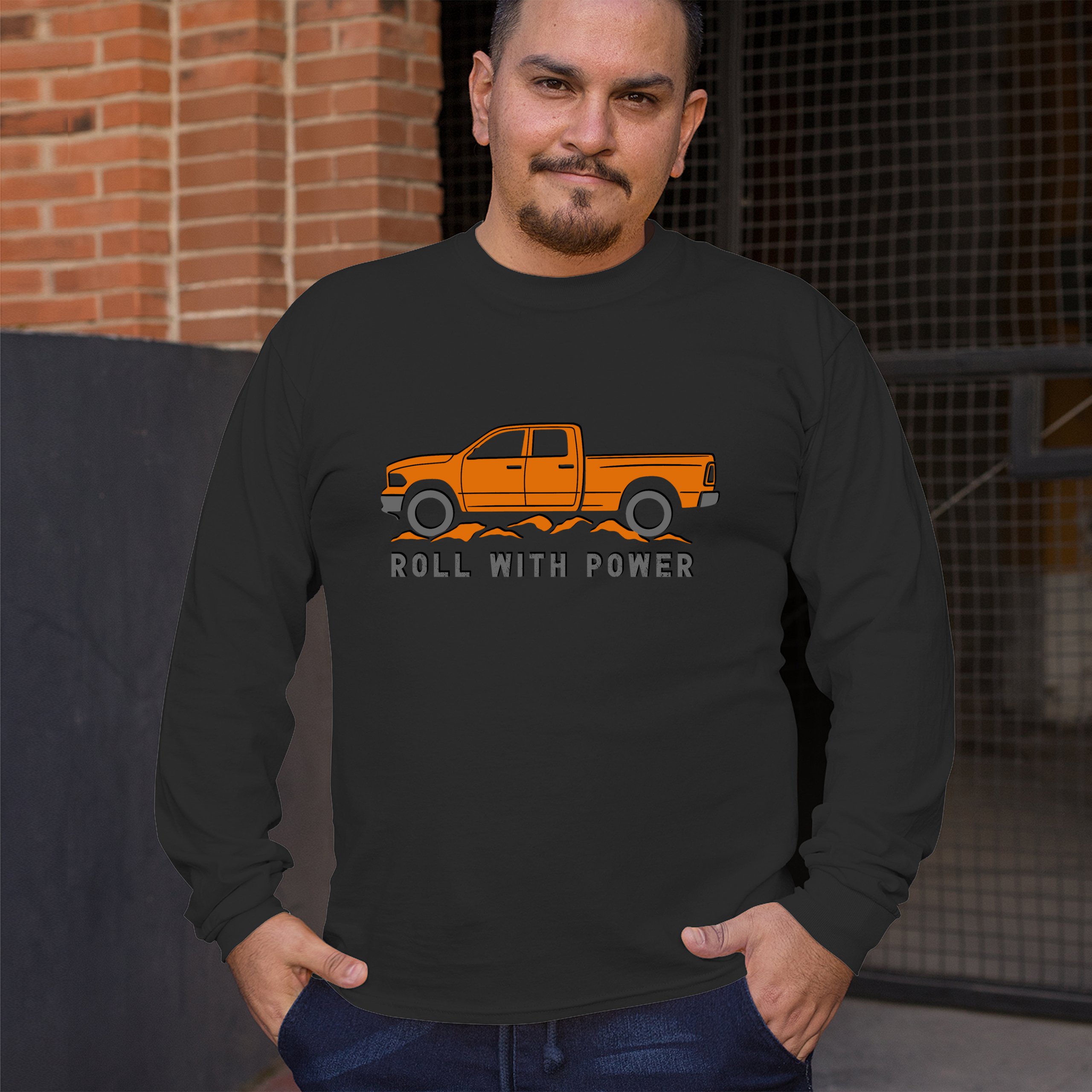 ALTRA T shirt manica lunga Roll With Power pickup americano fuoristrada 4x4 robusta