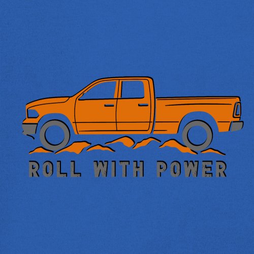 Roll With Power American Pickup Truck Youth T-shirt Offroad 4x4 Rugged Kids - Picture 39 of 50