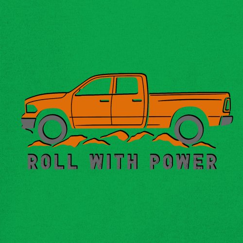 Roll With Power American Pickup Truck Youth T-shirt Offroad 4x4 Rugged Kids - Picture 32 of 50