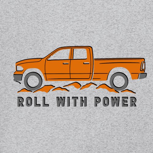 Roll With Power American Pickup Truck Youth T-shirt Offroad 4x4 Rugged Kids - Picture 11 of 50