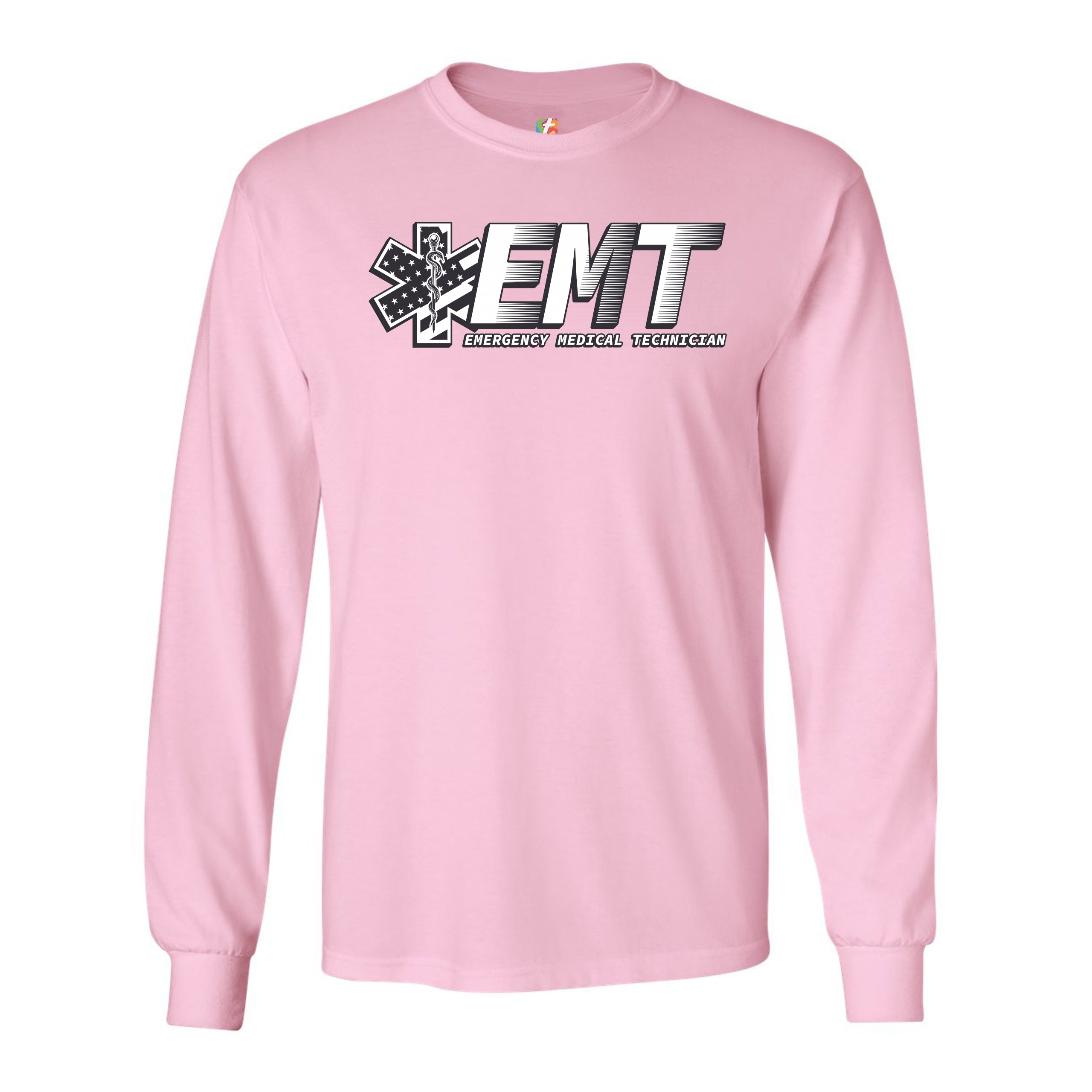 EMT Emergency Medical Technician Long Sleeve T-shirt EMS Paramedic Star of Life - Picture 43 of 45