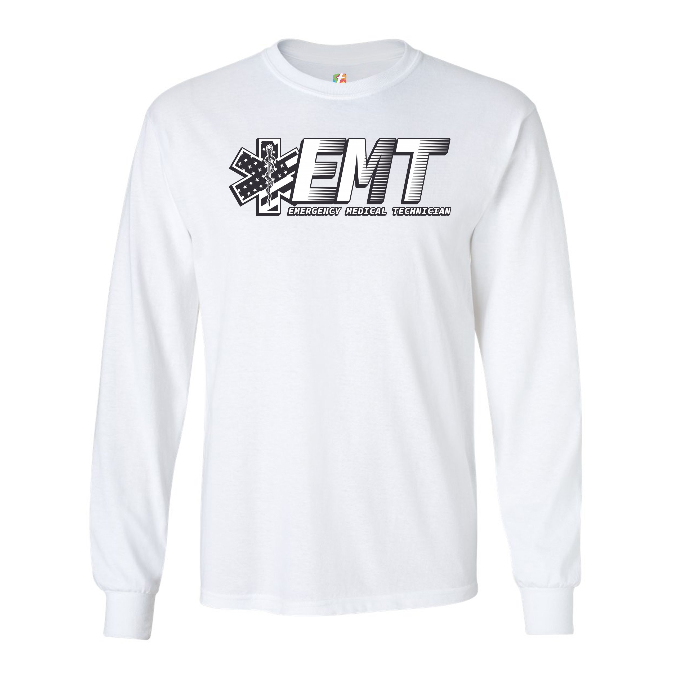 EMT Emergency Medical Technician Long Sleeve T-shirt EMS Paramedic Star of Life - Picture 19 of 45