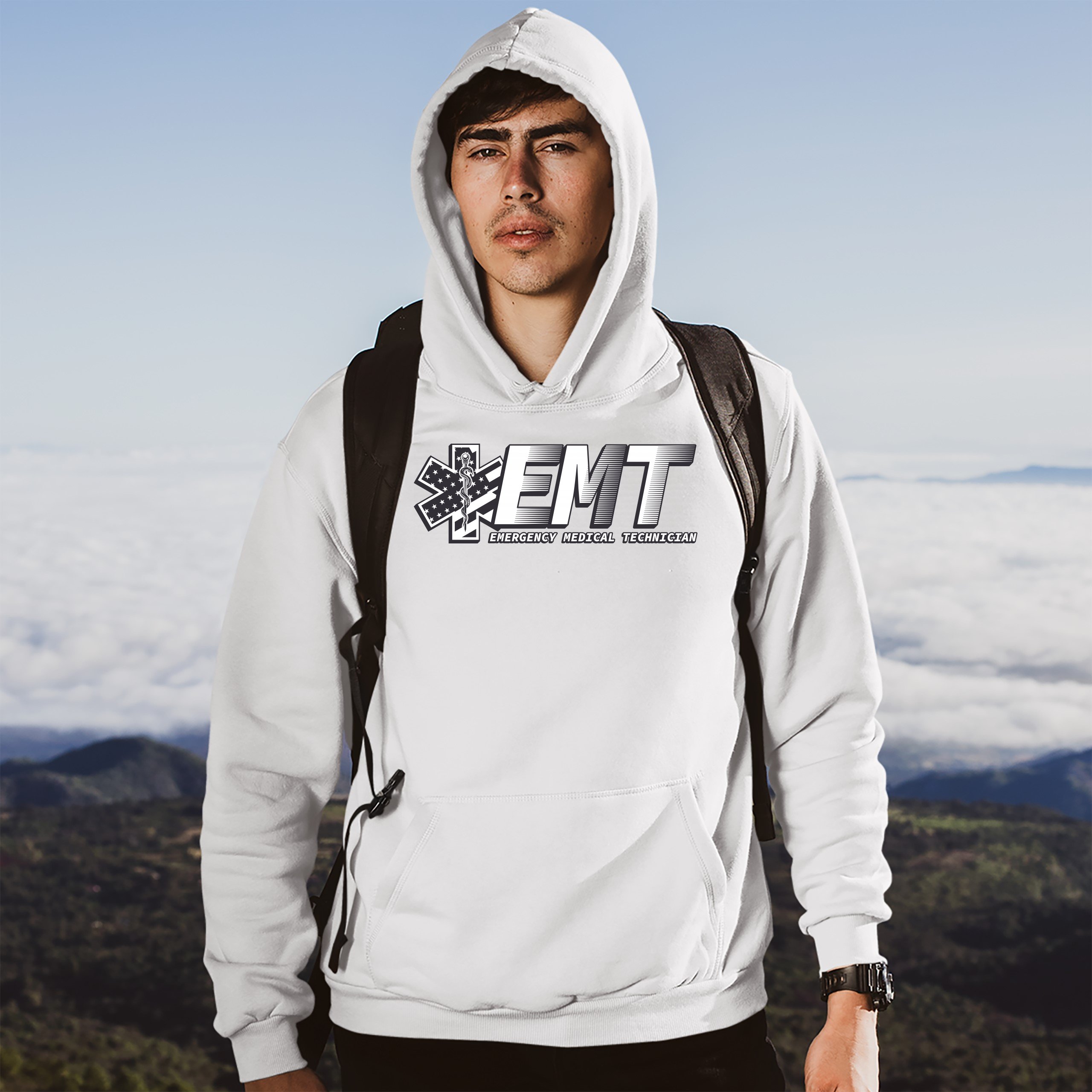 EMT Emergency Medical Technician Sweatshirt EMS Paramedic Star of Life Hoodie - Picture 30 of 41