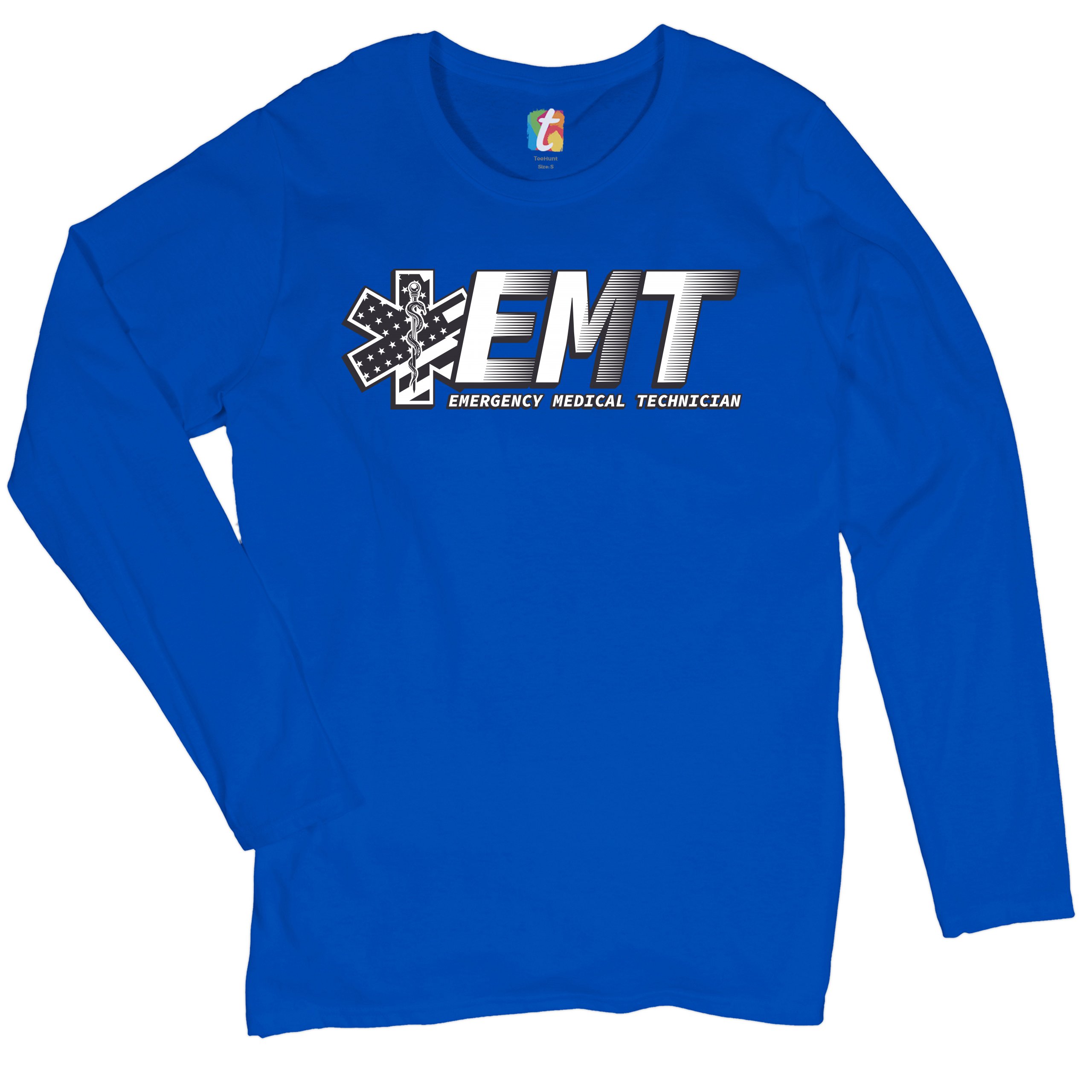 EMT Emergency Medical Technician Women's Long Sleeve T-shirt EMS Paramedic - Picture 22 of 29
