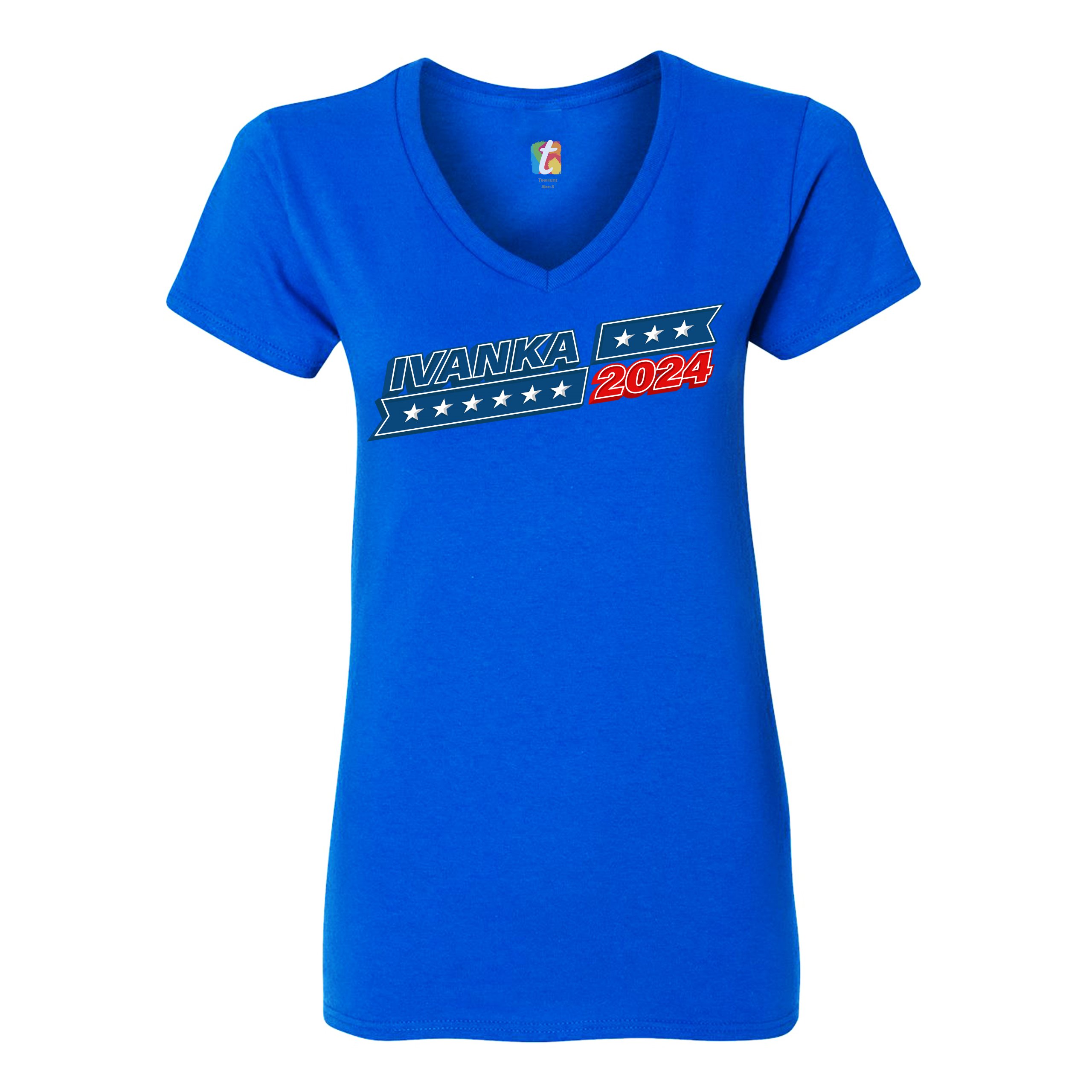 Ivanka 2024 Women's V-Neck T-shirt Keep America Trump Conservative Tee ...